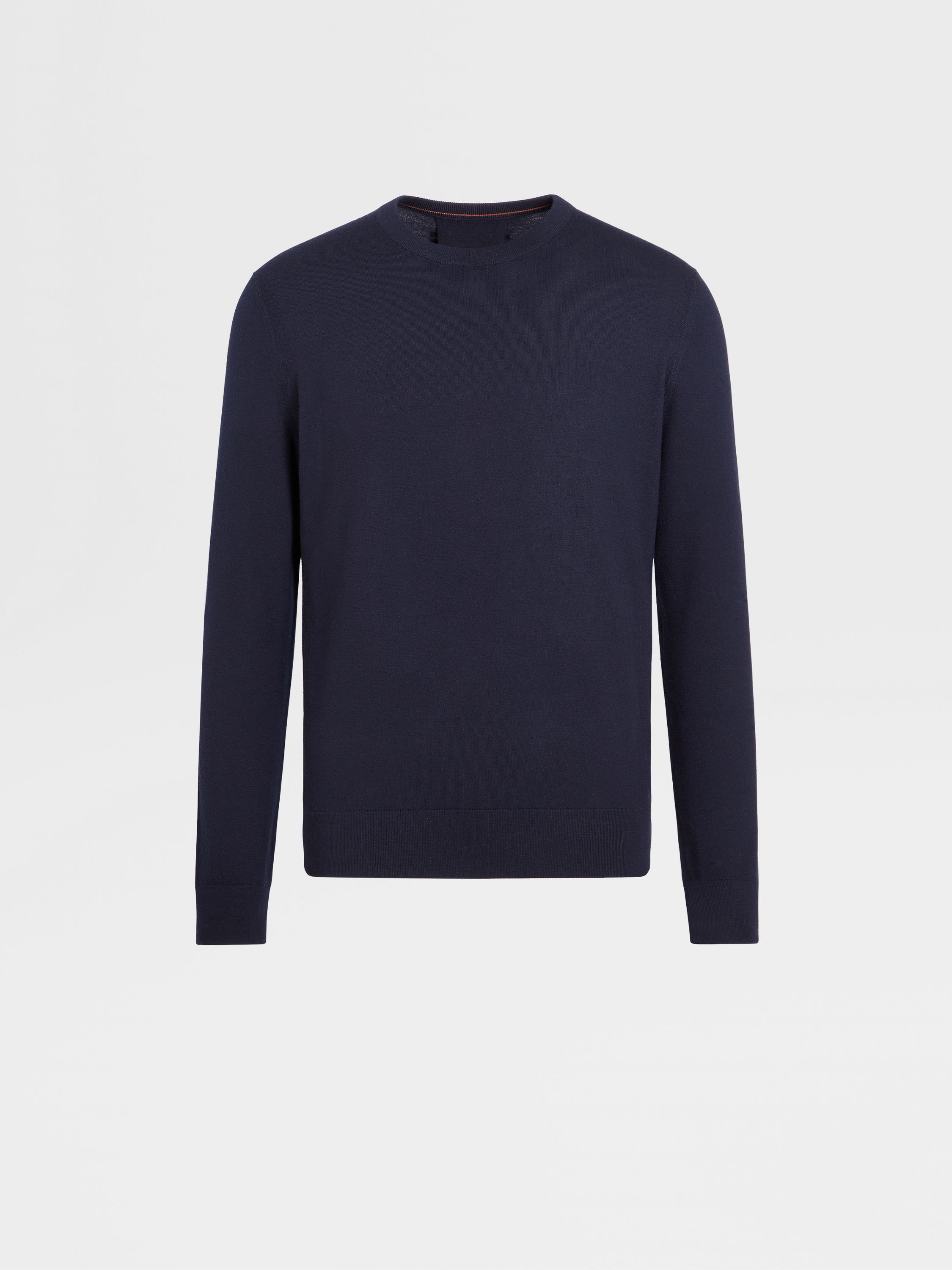 NAVY BLUE 12MILMIL12 WOOL CREWNECK - 1