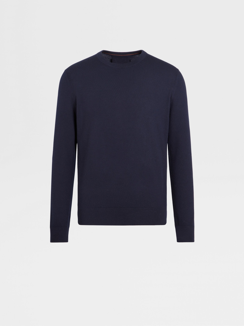 NAVY BLUE 12MILMIL12 WOOL CREWNECK 1