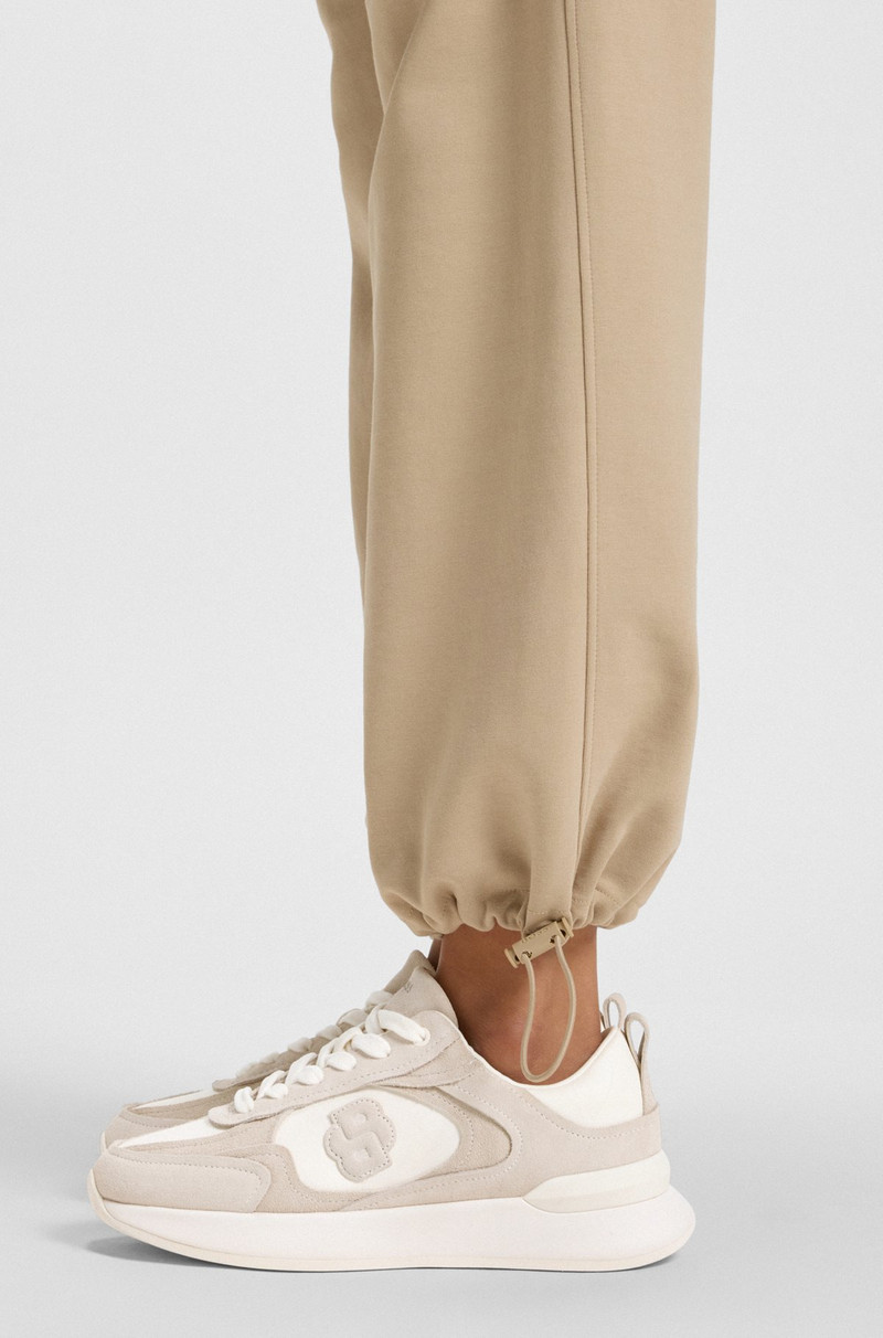 SUEDE-TRIM TRAINERS WITH DOUBLE B MONOGRAM 4