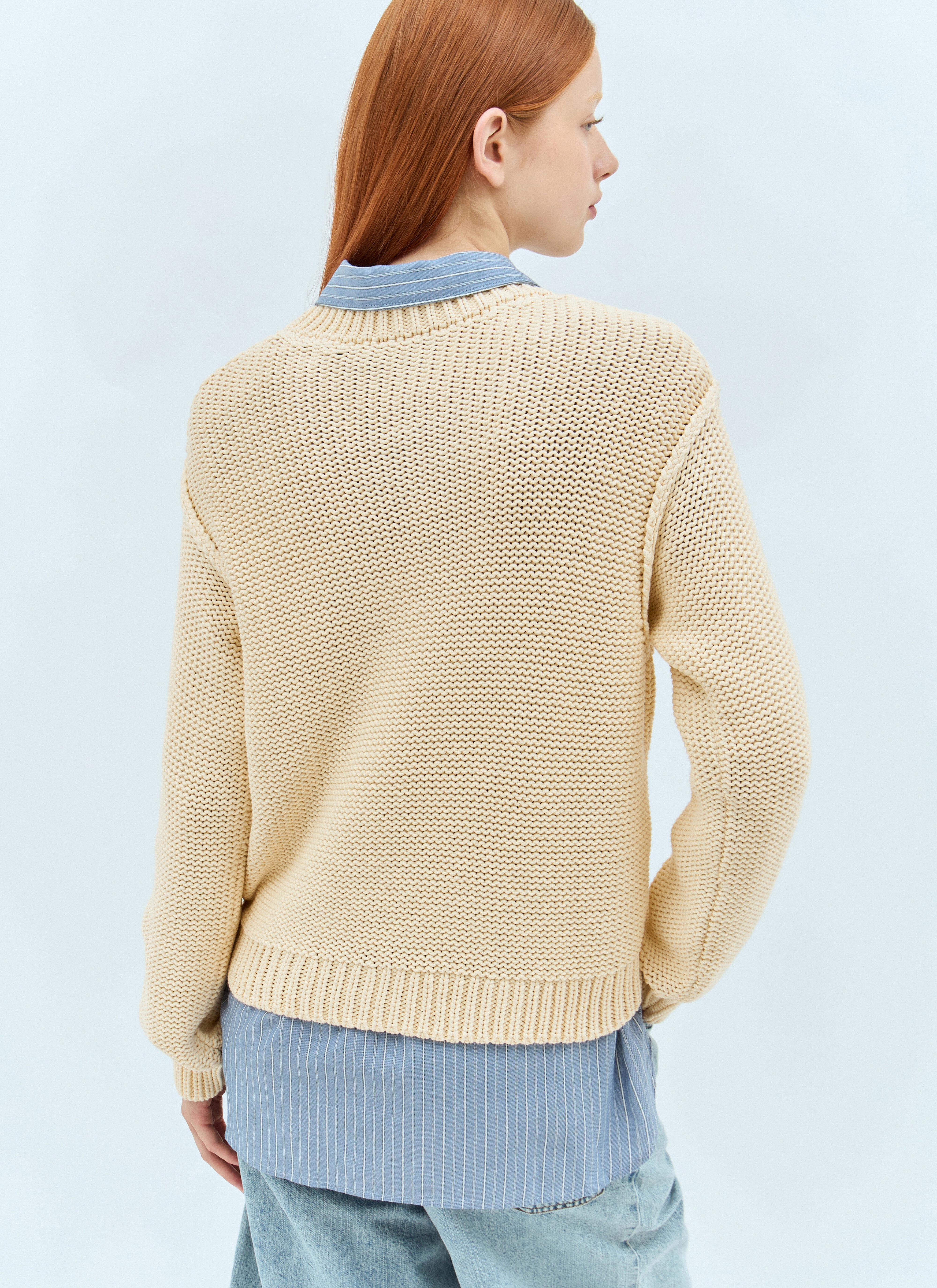 Cotton-Blend Sweater - 4