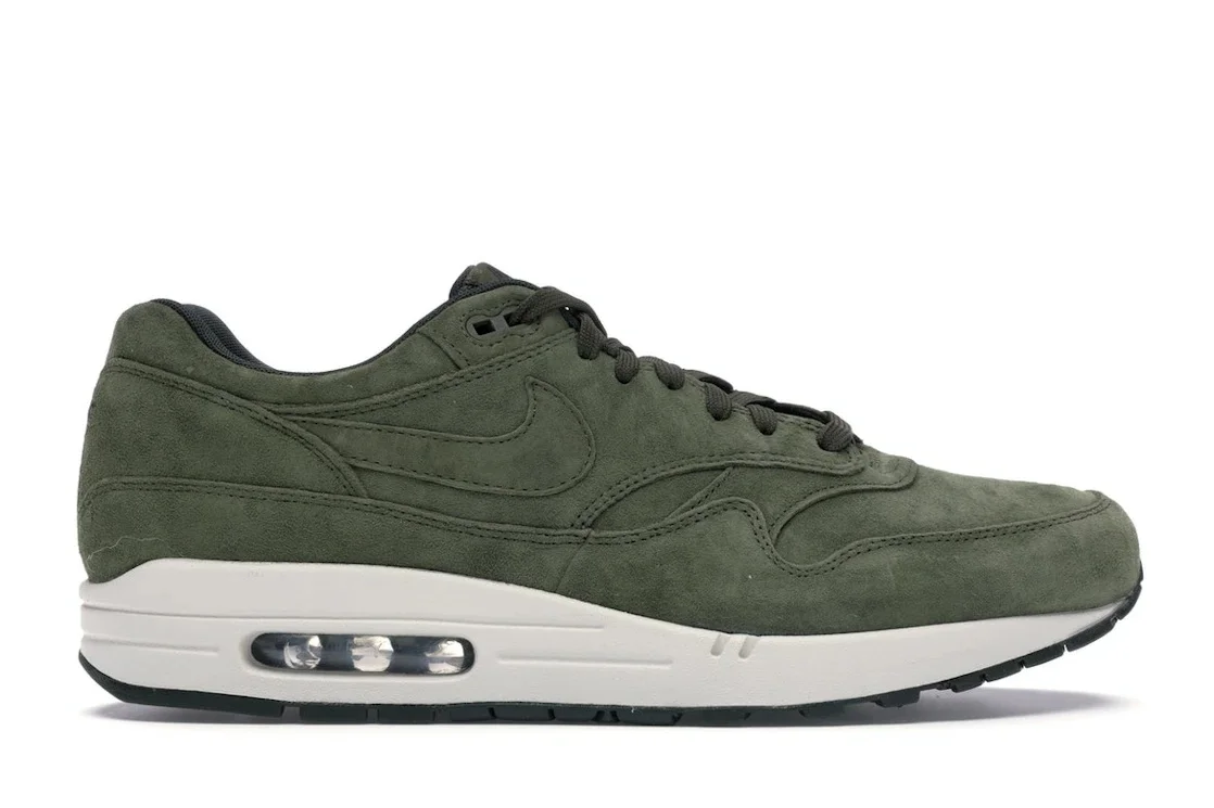Nike Air Max 1 Olive Canvas Suede - 1
