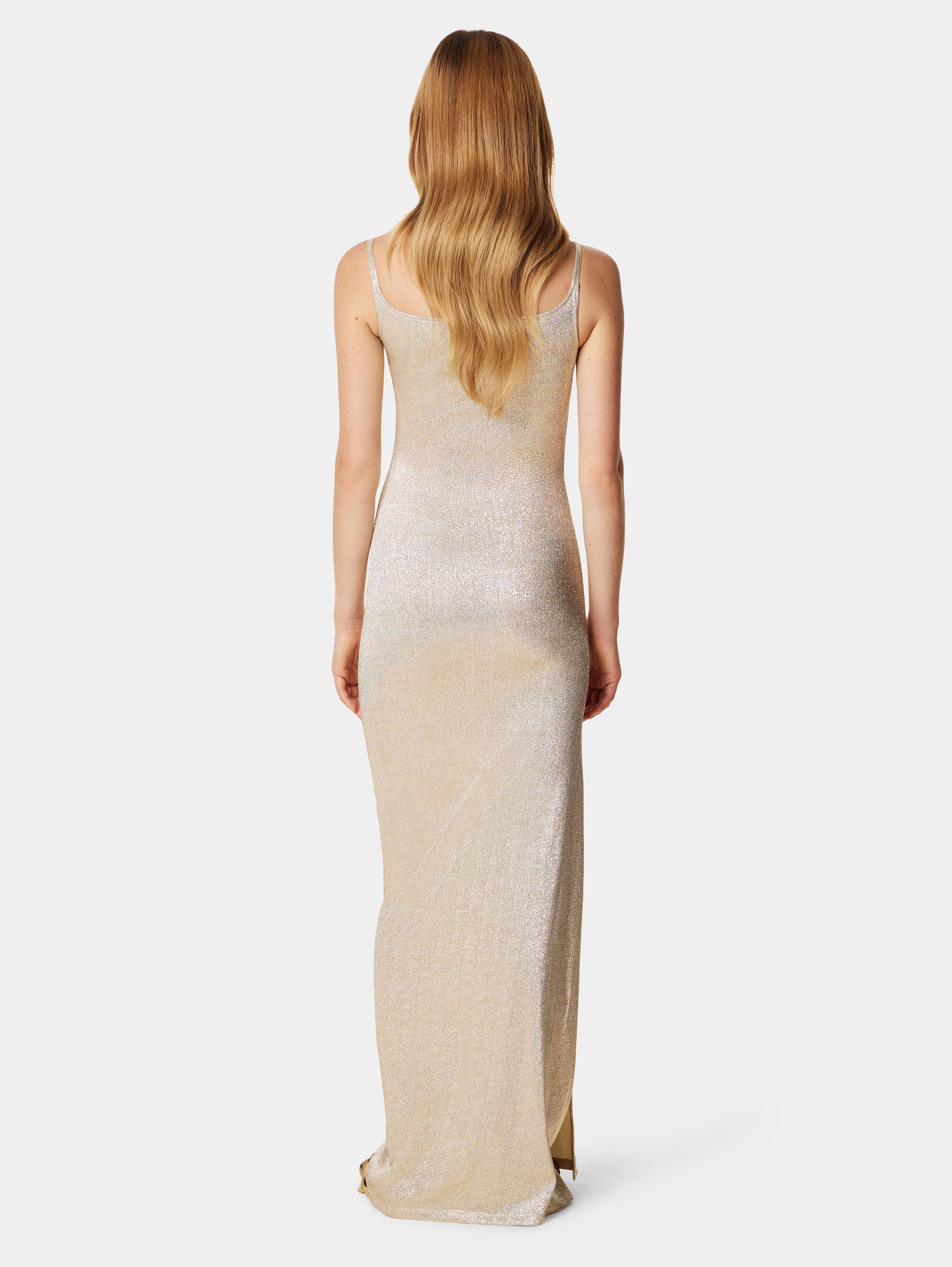 GOLD LONG DRESS IN LUREX - 5