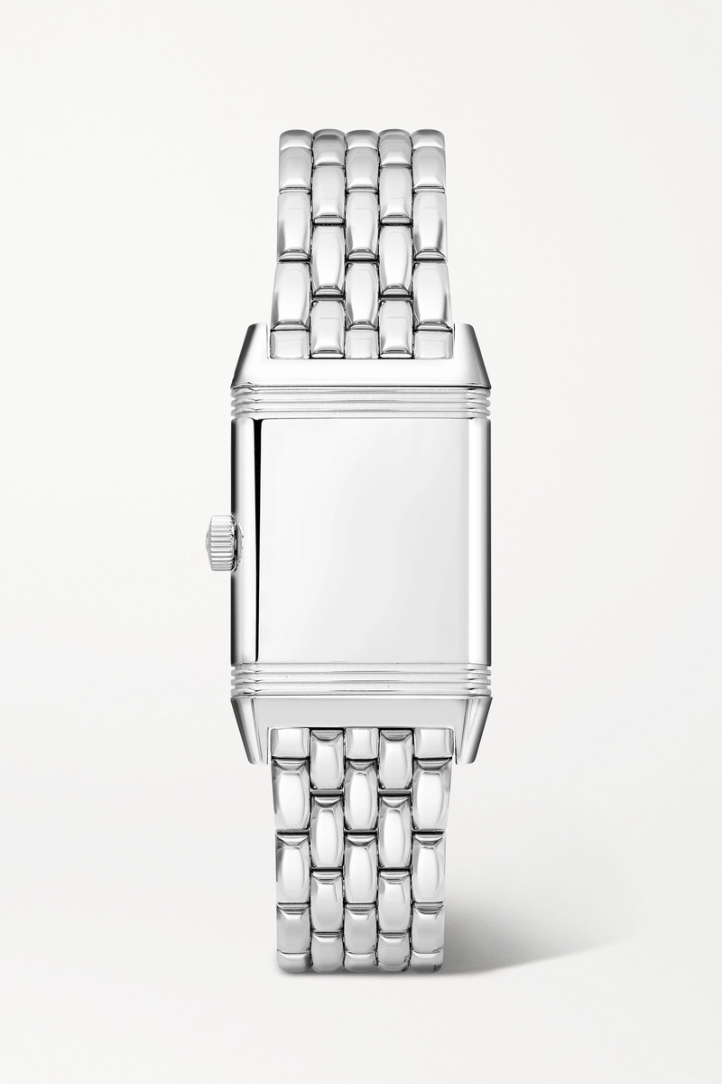 Reverso 고전적인 얇은 40.1mm x 24.4mm 중간 스테인리스 시계 8