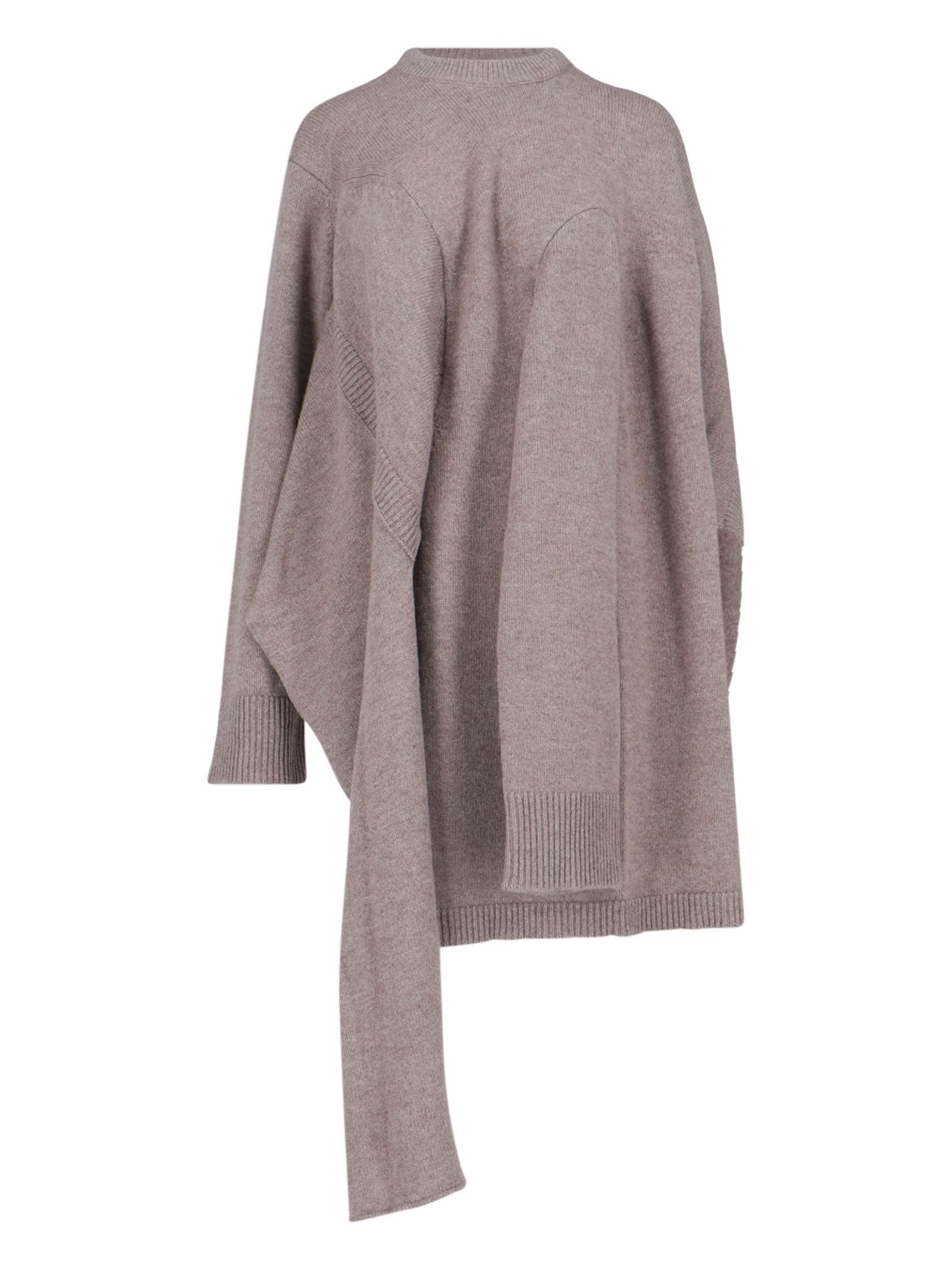 ASYMMETRICAL DECONSTRUCTED SWEATER - 1