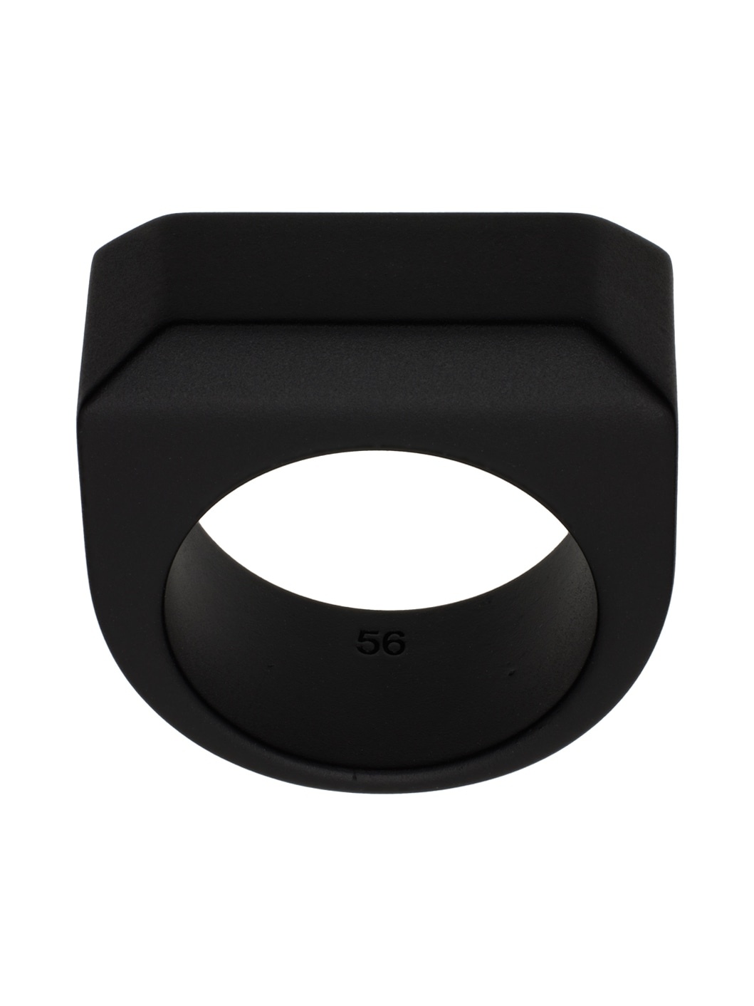 Black Beveled Ring - 1