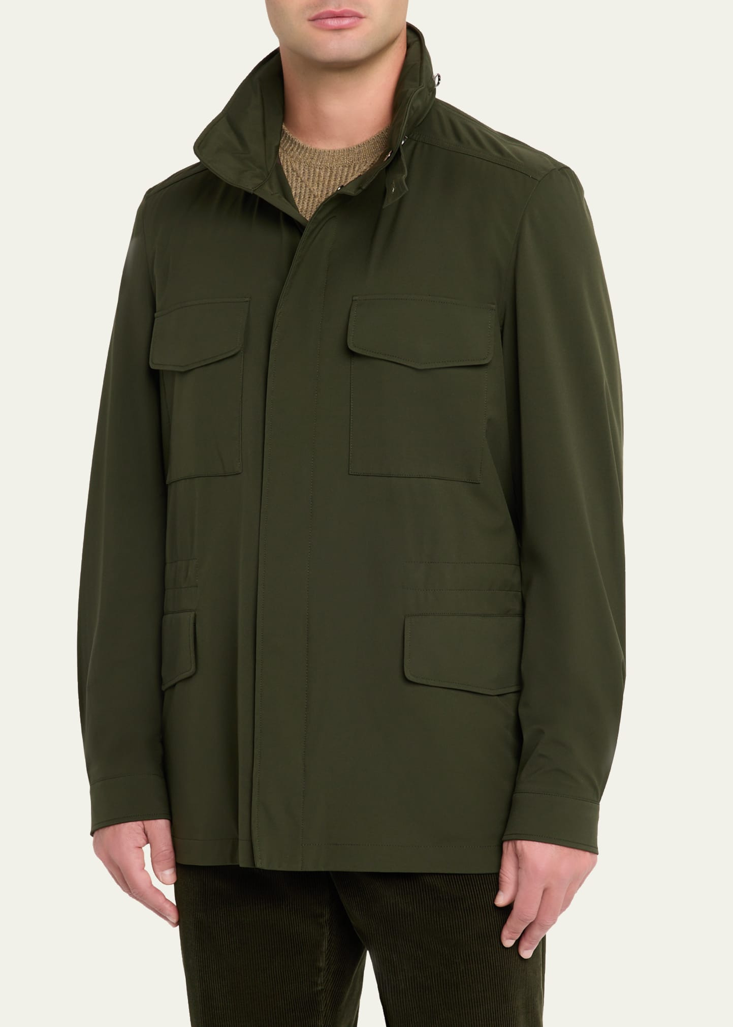 Men's Traveller Storm System Microfiber Field Jacket with Hood - 4