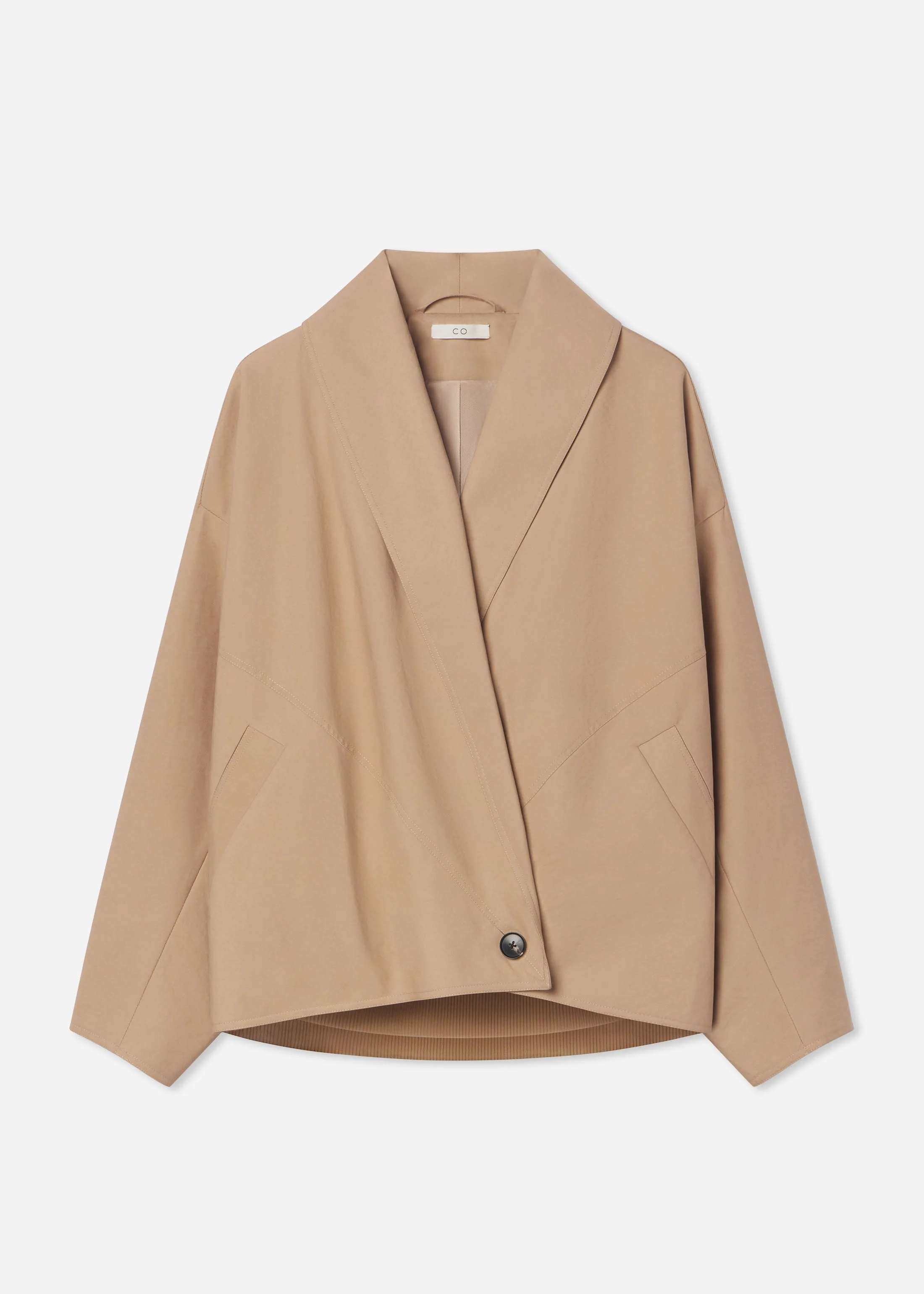 Wrap Jacket in Cotton Twill - 1