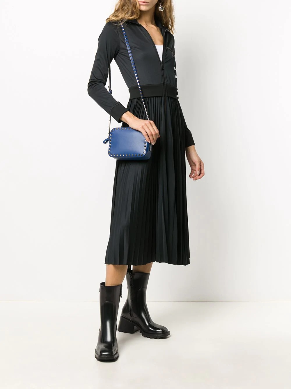 pleated midi dress - 2