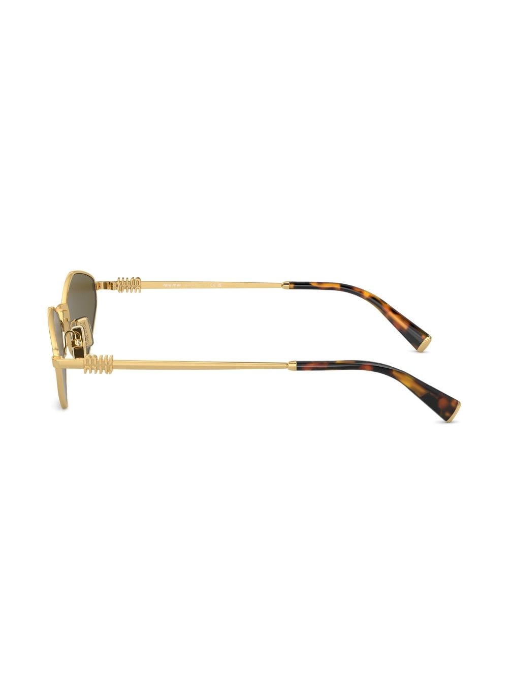 logo-lettering geometric-frame sunglasses - 3