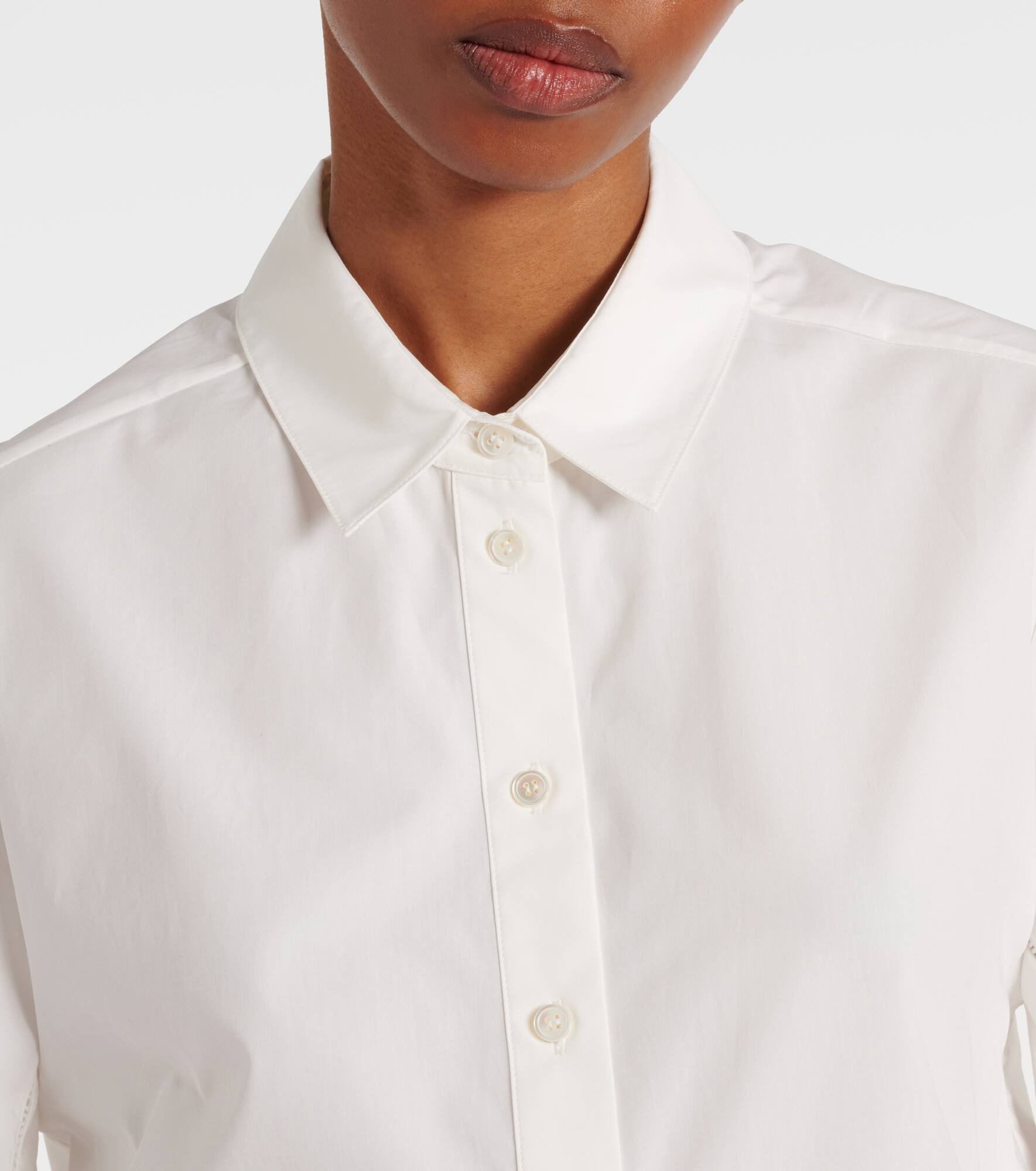 Embroidered cotton poplin shirt - 4
