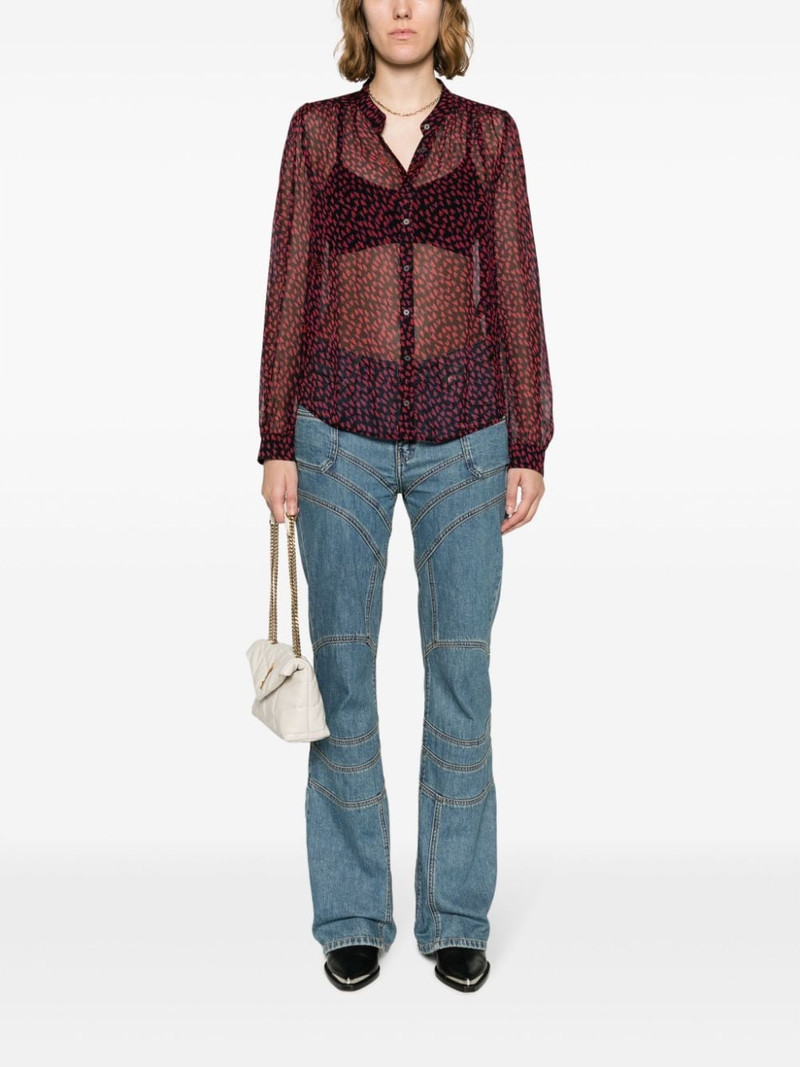 Zadig & Voltaire Tino Crush semi-sheer shirt outlook