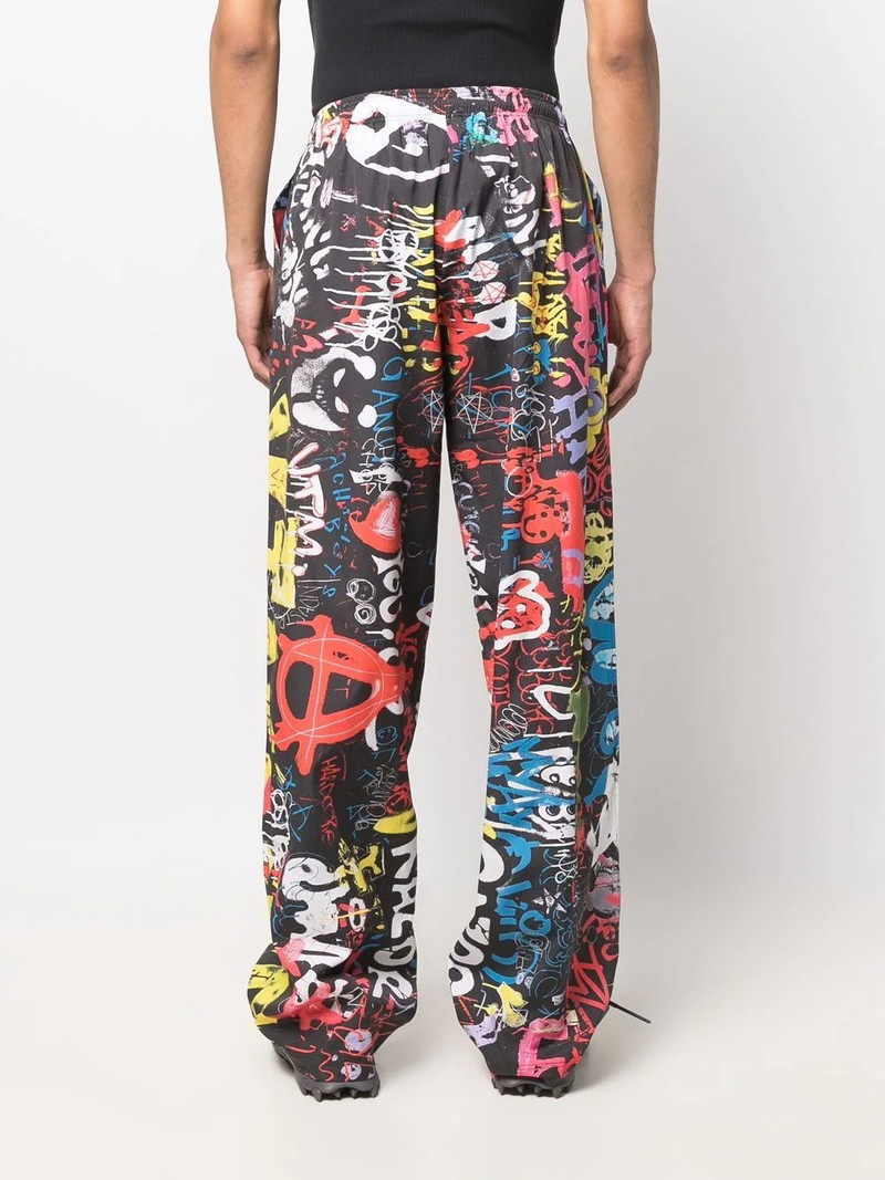 graffiti-print trousers 5