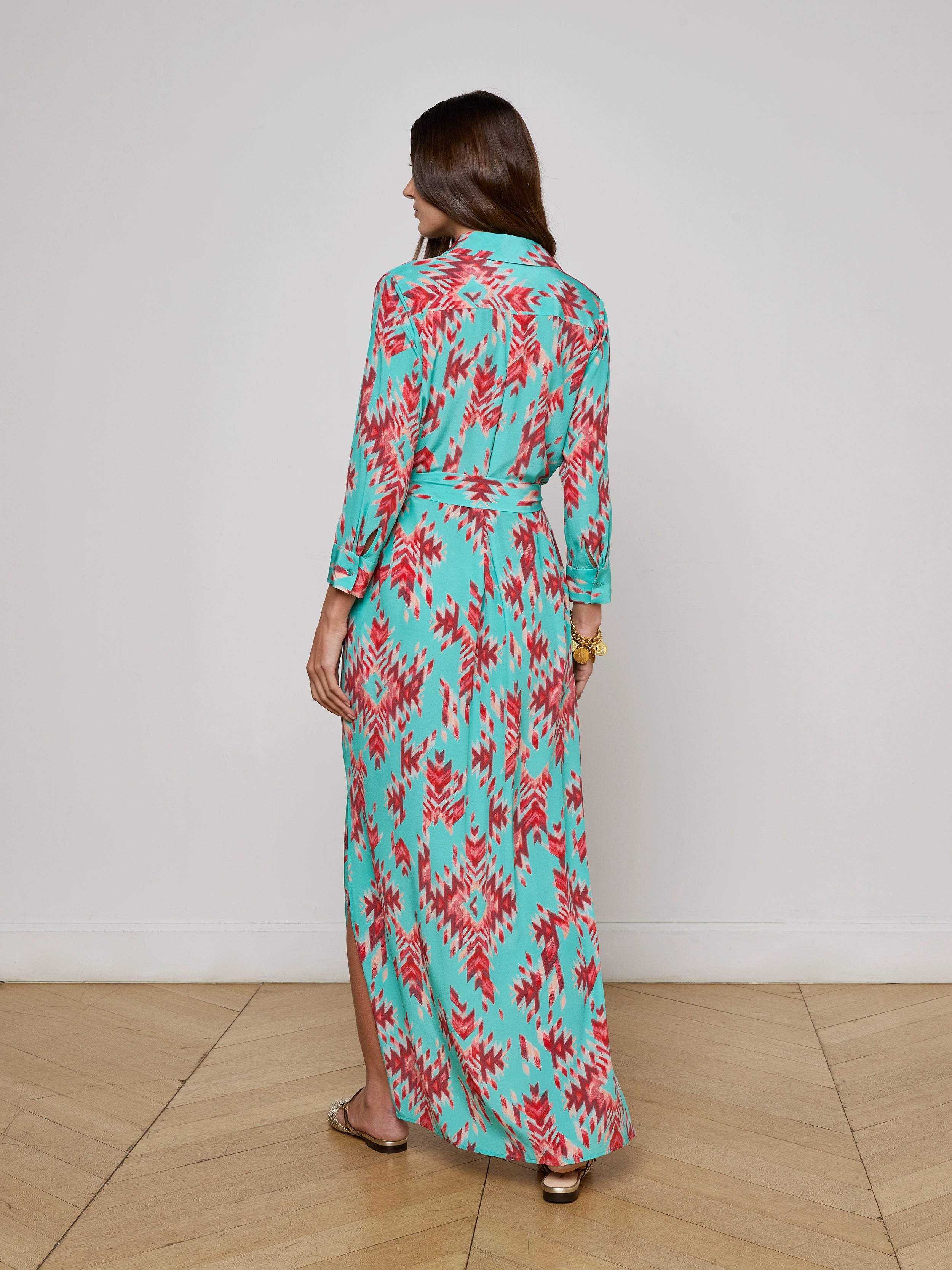 Cameron Silk Shirt Dress - 5