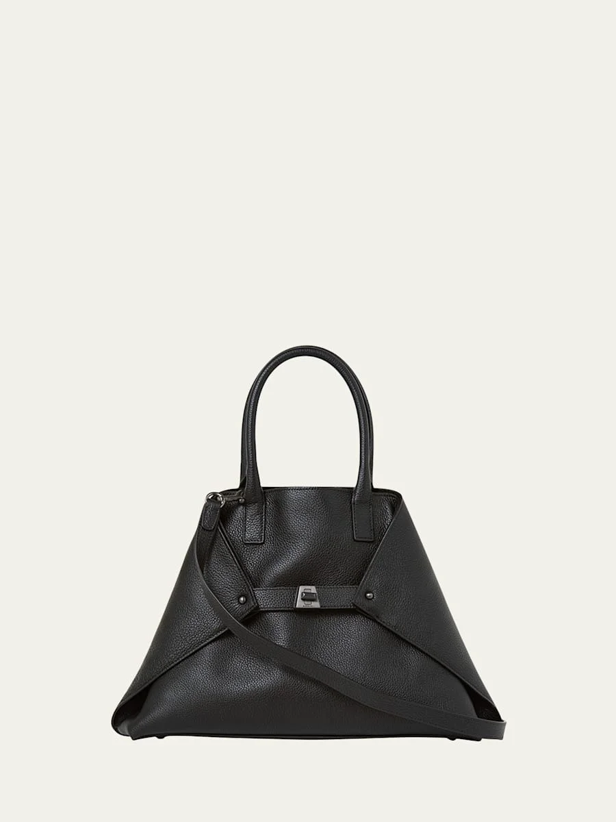 Ai Small Braided Leather Top-Handle Bag - 1