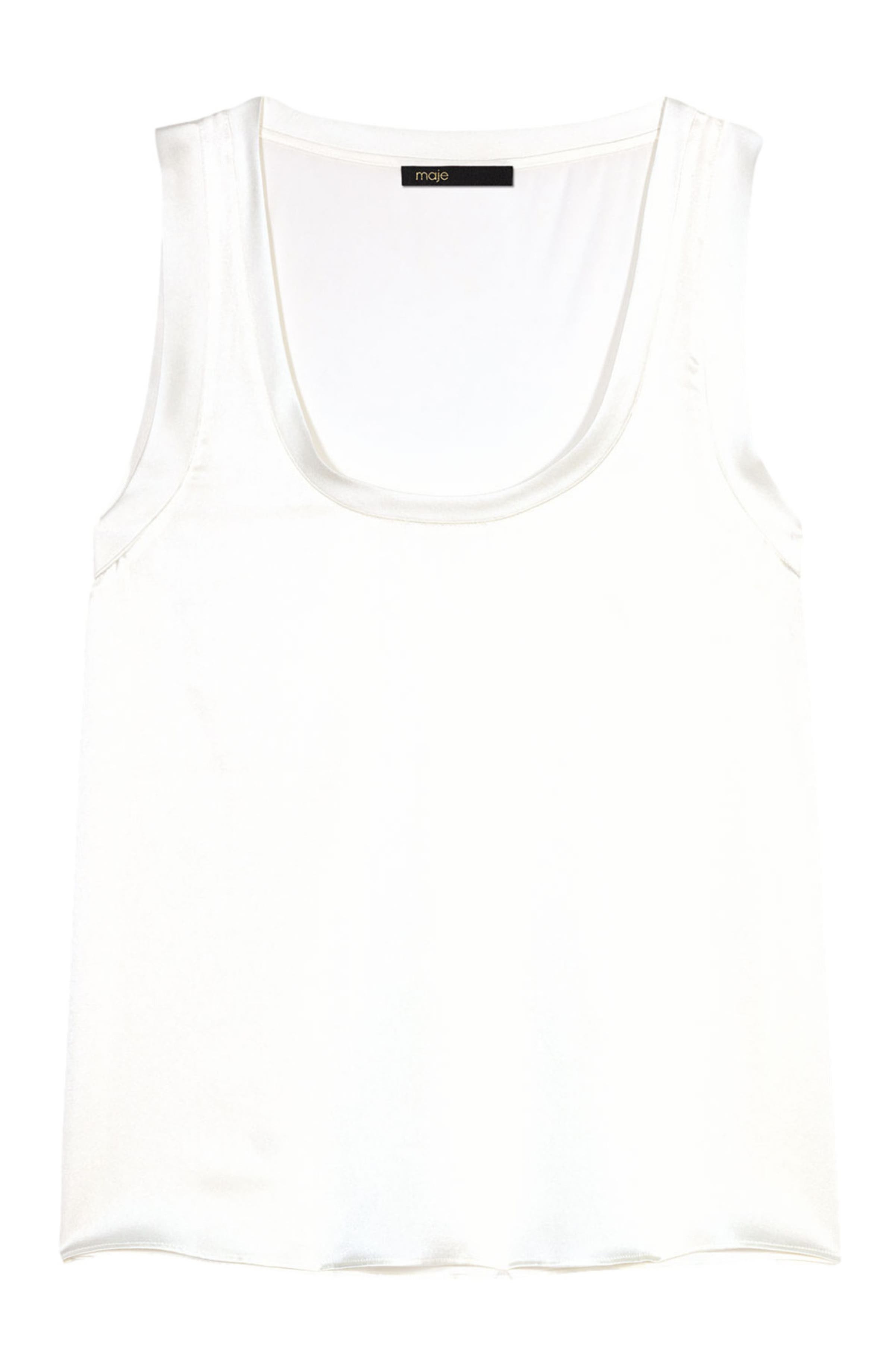maje Silk tank top in White at Nordstrom - 7