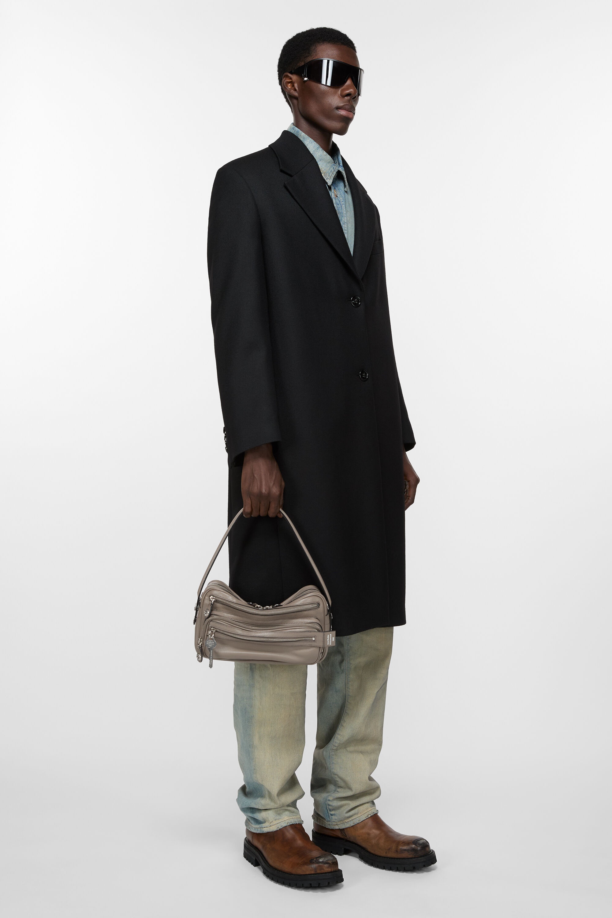 Camero Party shoulder bag - Taupe beige - 3