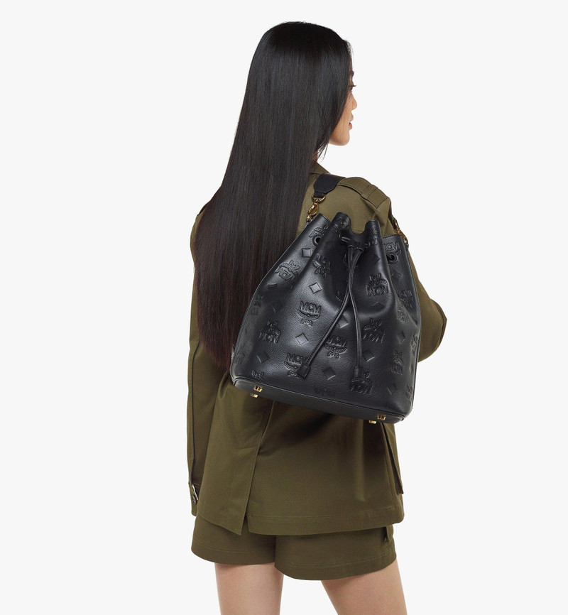 Dessau Drawstring in Embossed Monogram Leather 7