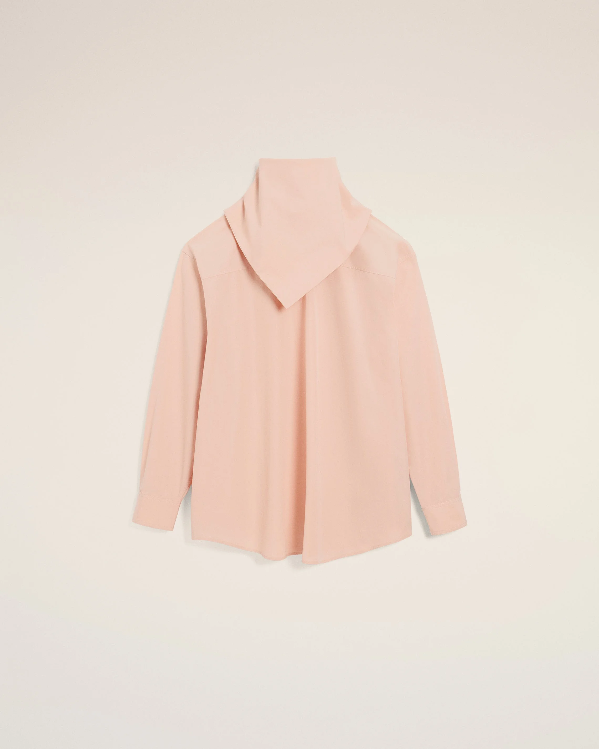 PINK COTTON LONG SLEEVES BANDANA BLOUSE - 1