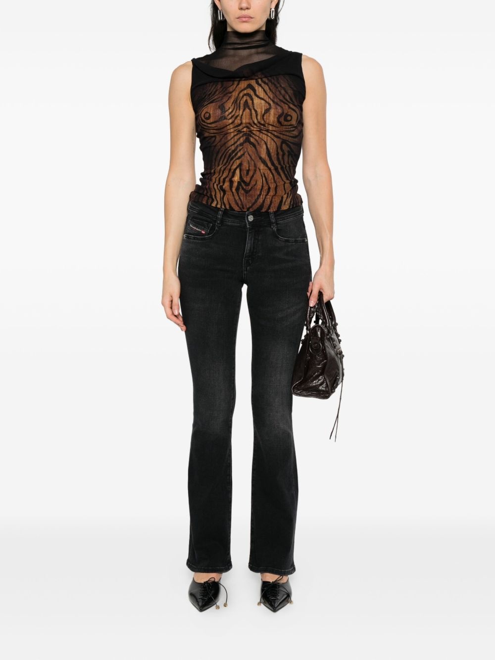 logo-tag jeans - 2