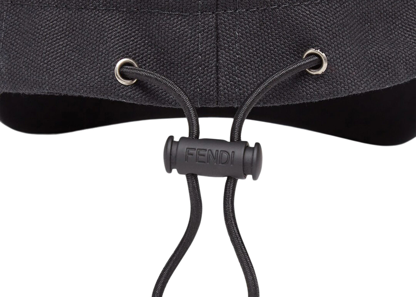 Fendi by Marc Jacobs Hat Black Canvas Baseball Cap Black - 2