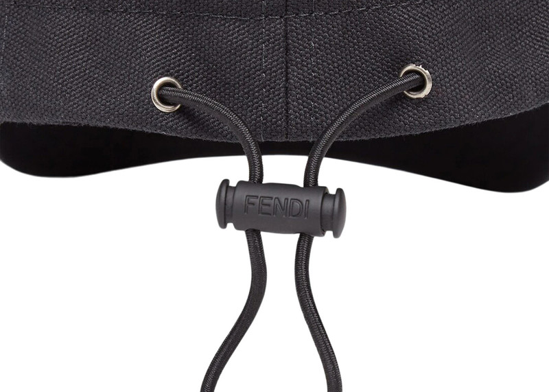 FENDI Fendi by Marc Jacobs Hat Black Canvas Baseball Cap Black outlook