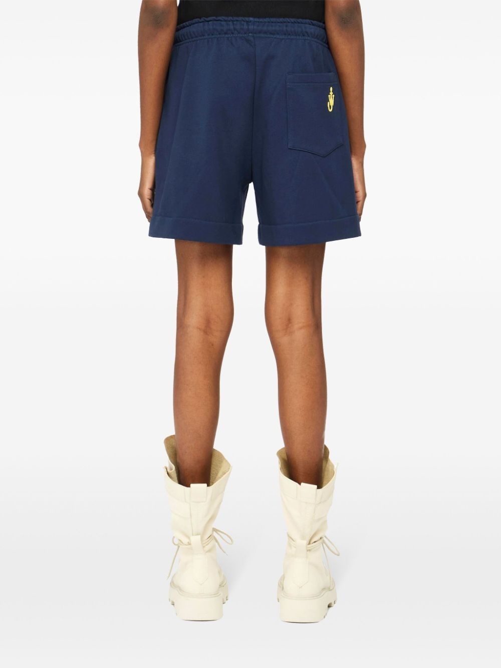 contrast-seam shorts - 4