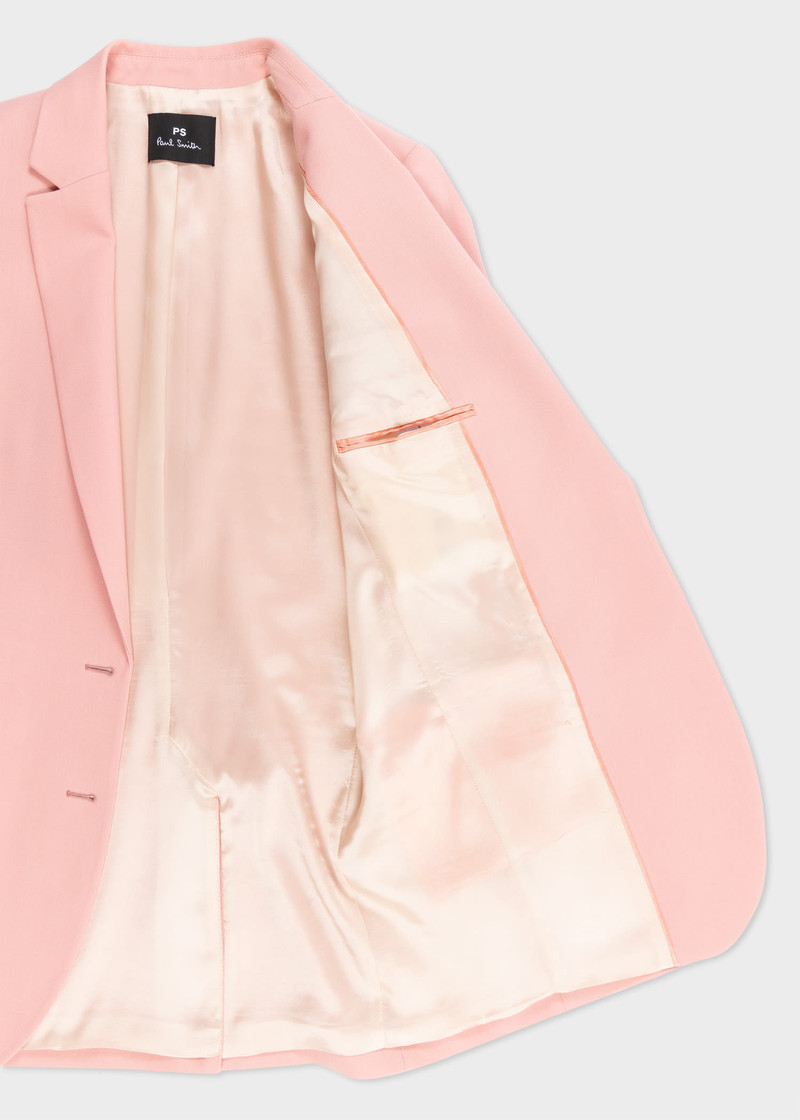 Paul Smith Light Pink Wool-Hopsack Blazer outlook
