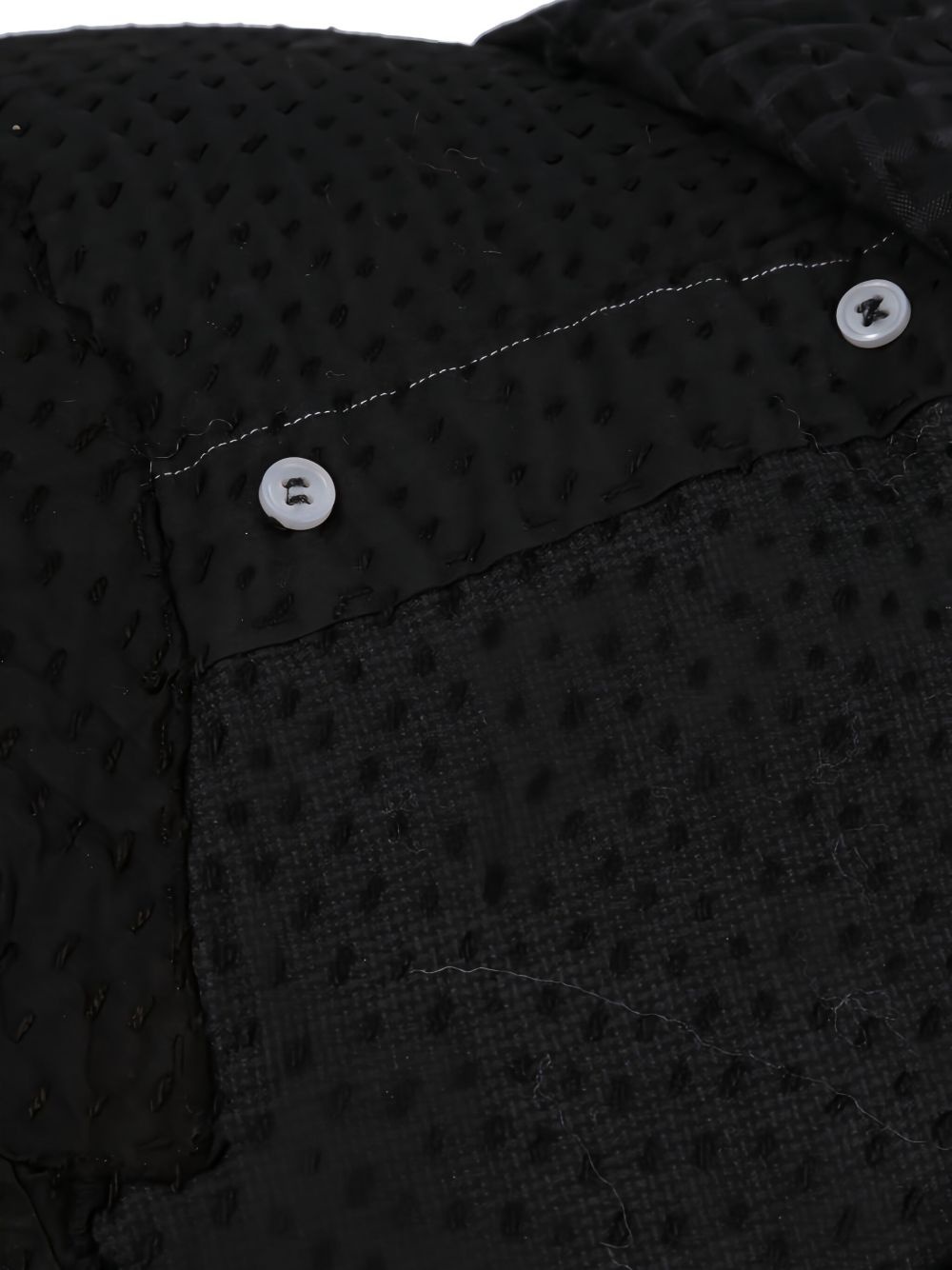 patchwork zip-up hoodie - 4