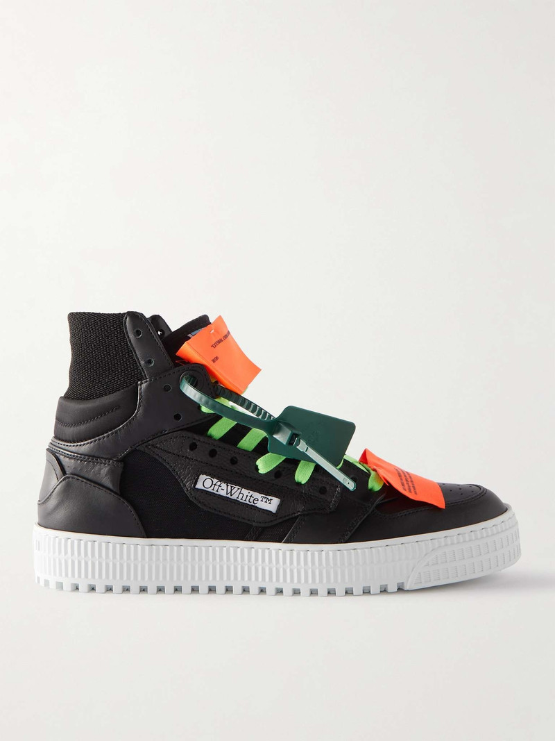 3.0 Off Court Supreme Suede, Leather and Shell High-Top Sneakers - 1