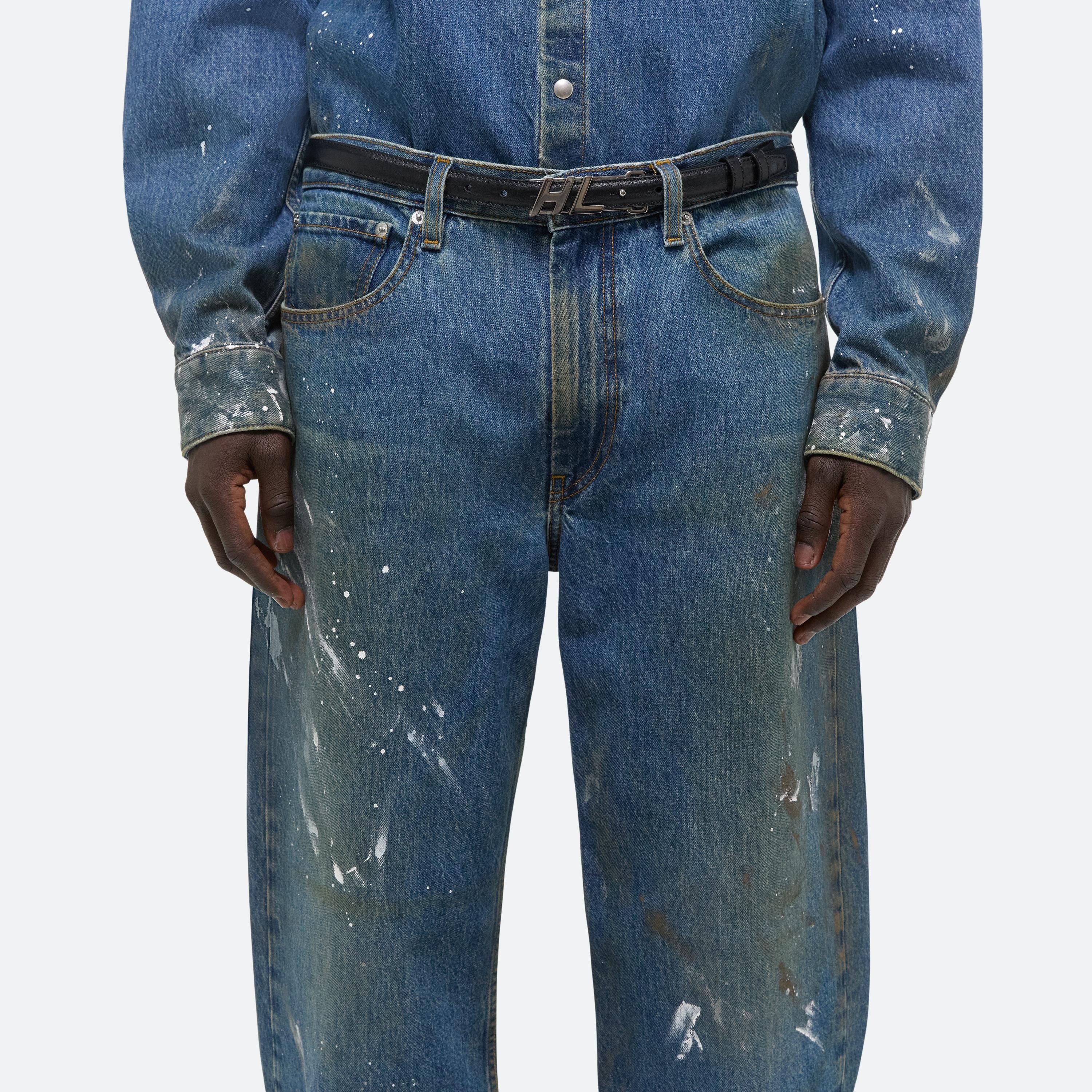 Helmut Lang WIDE LEG PAINTED JEANS | REVERSIBLE