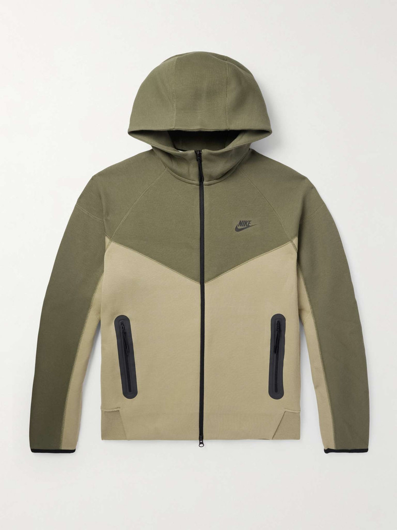 Logo-Print Cotton-Blend Jersey Zip-Up Hoodie - 1