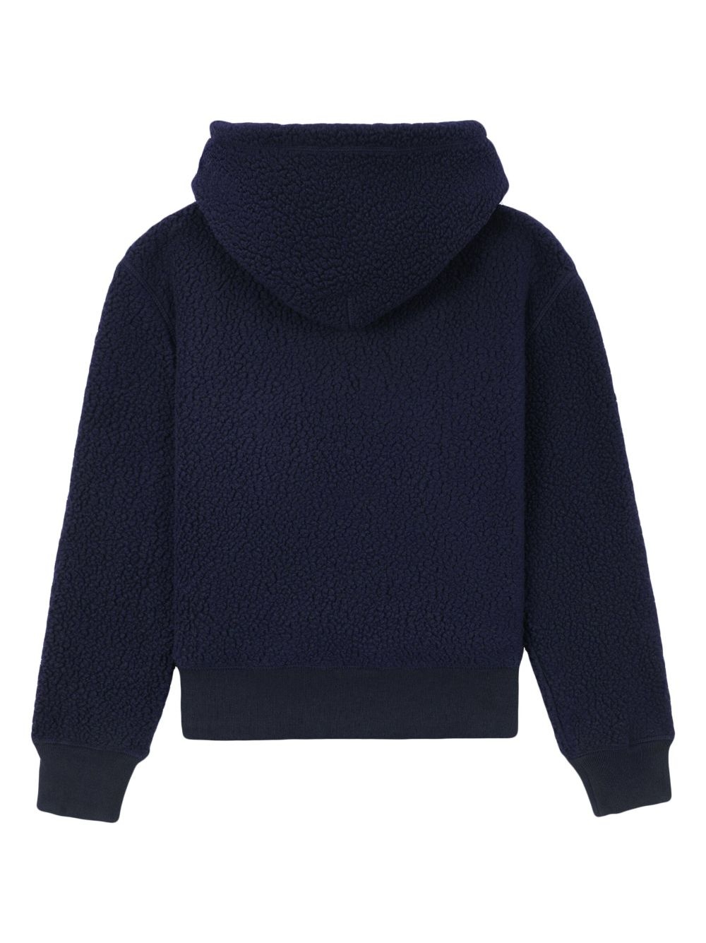 embroidered fleece hoodie - 2