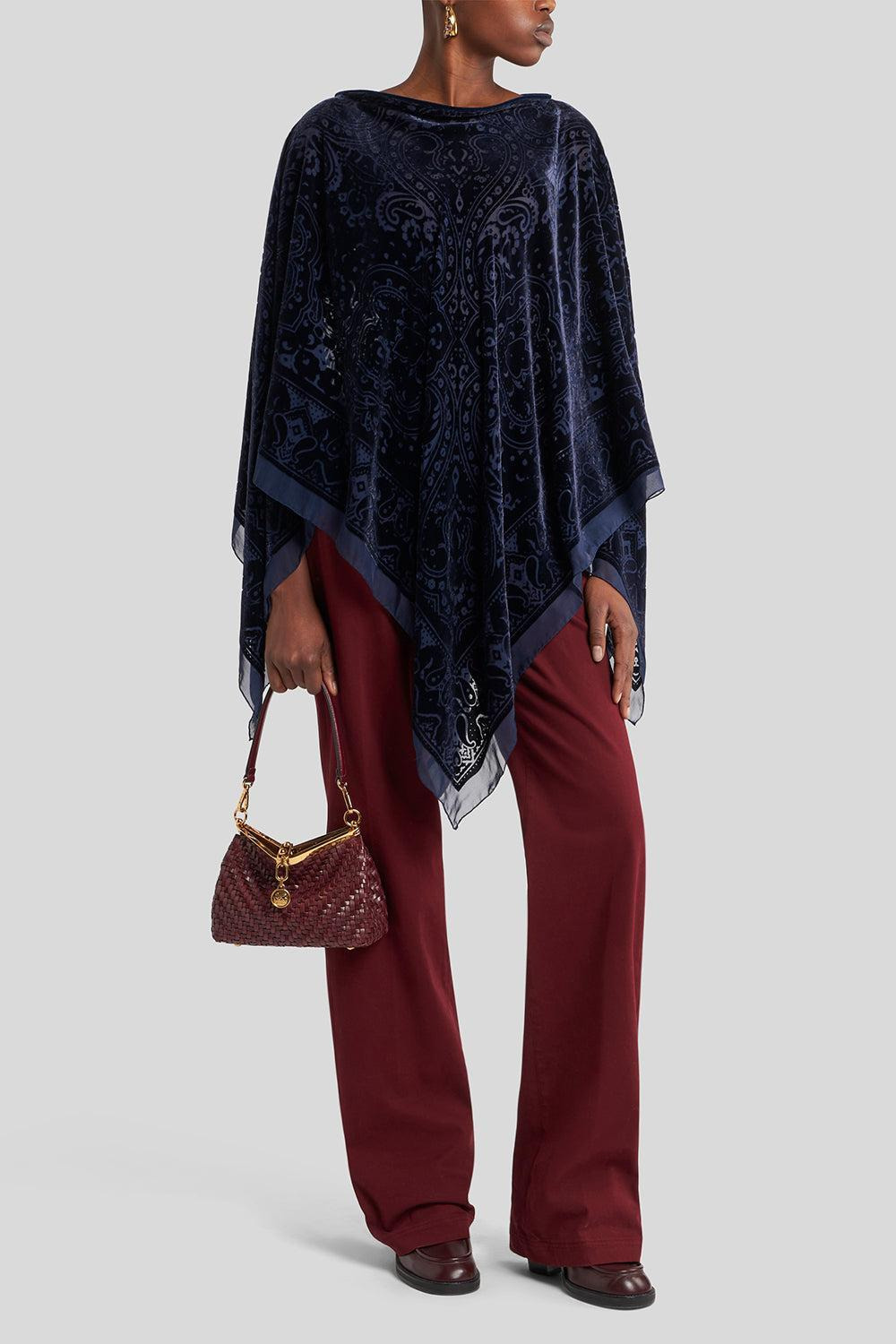 Long Sleeve Poncho - 2