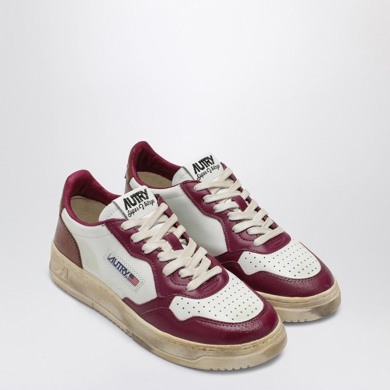 SUPER VINTAGE WHITE/PURPLE/BROWN SNEAKER - 1