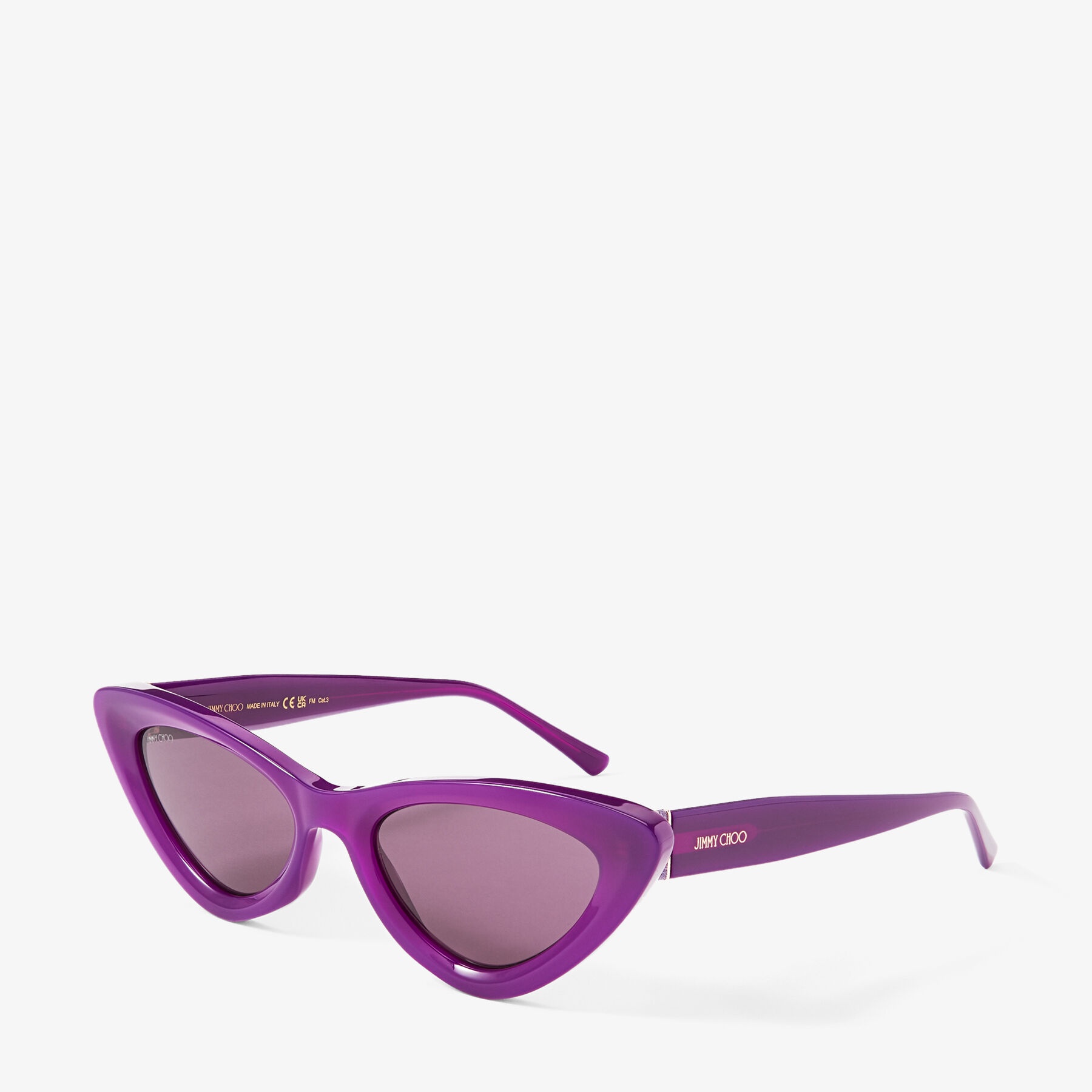Addy
Opal Violet Cat Eye Sunglasses with Glitter - 3