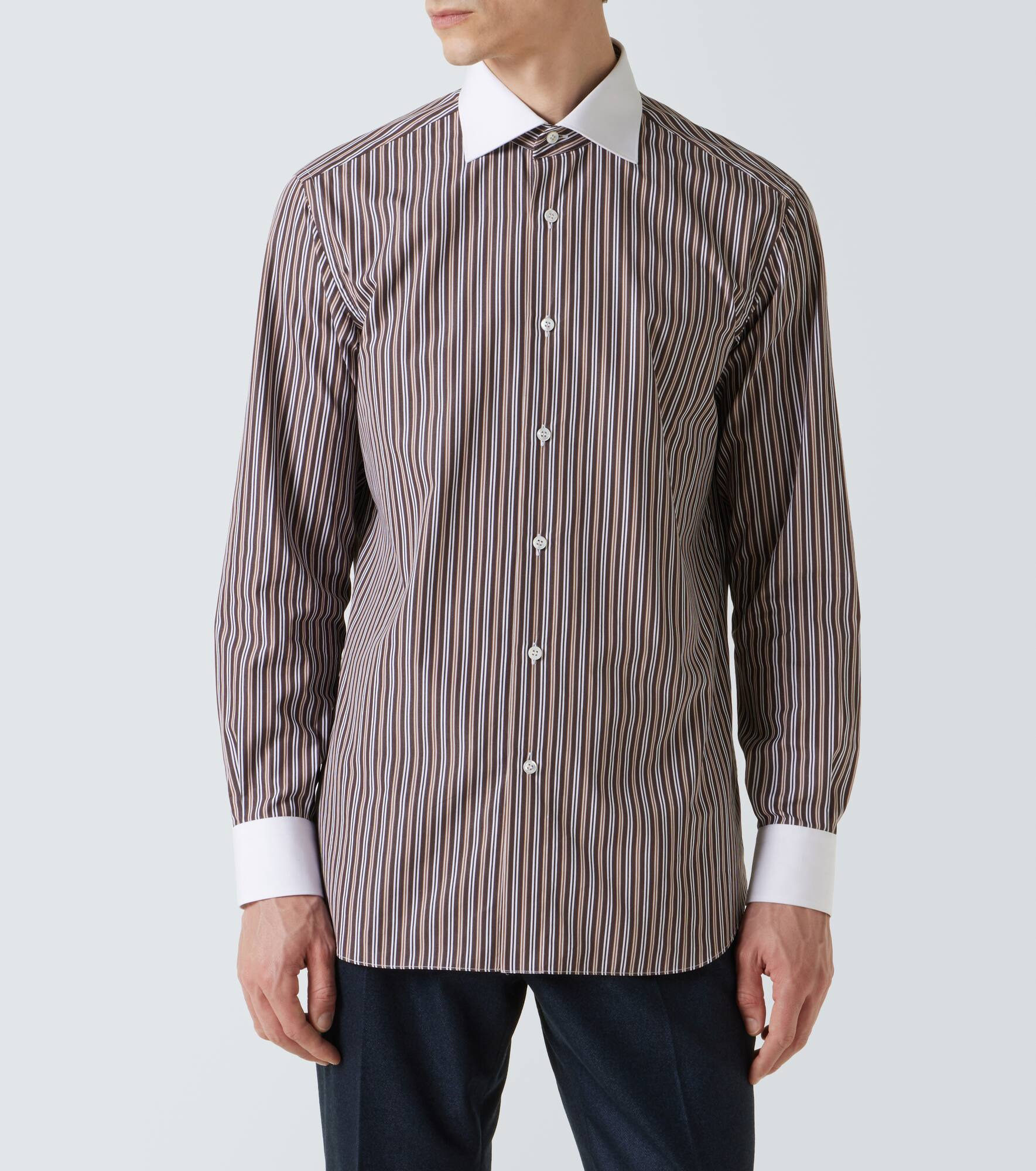William striped cotton shirt - 3