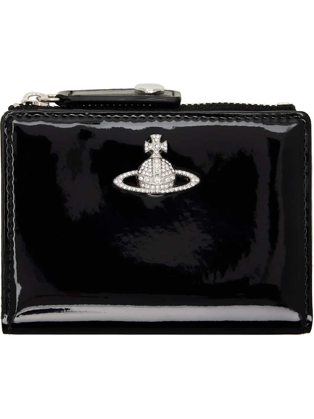 Black Slim Flap Card Holder - 1