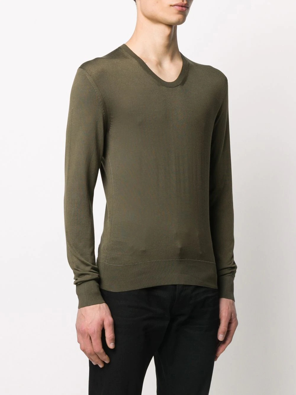 scoop-neck sweater - 3