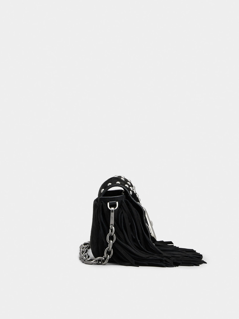 Viv' Choc Mini Bag in suede 4