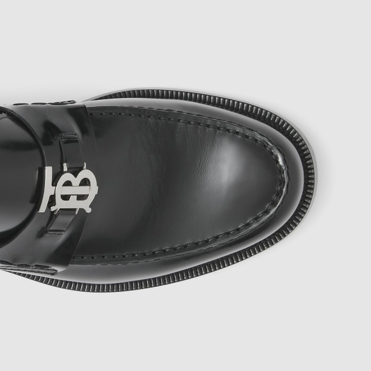 Monogram Motif Leather Loafers - 3