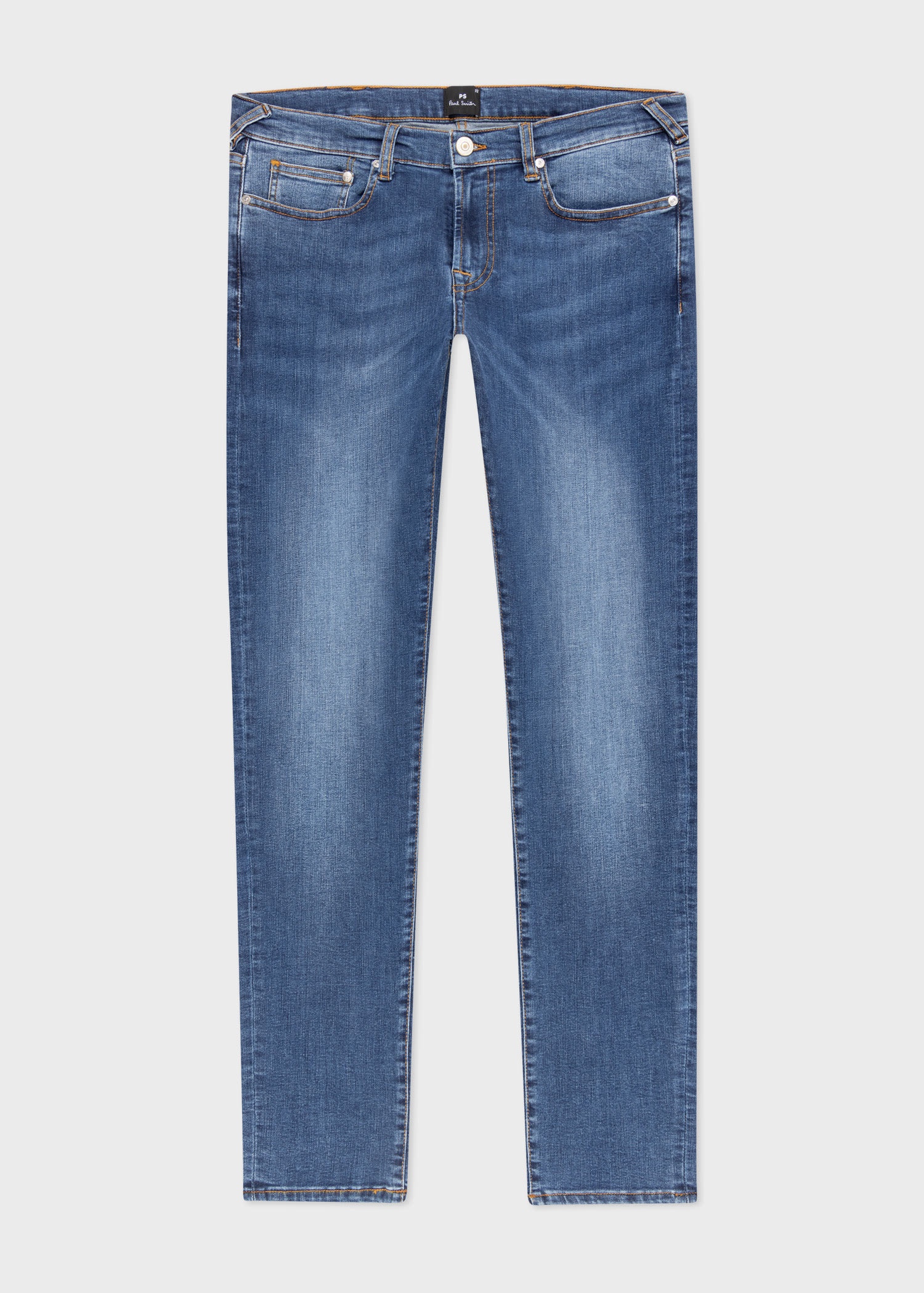 Mid-Wash 'Organic Reflex Stretch' Jeans - 1
