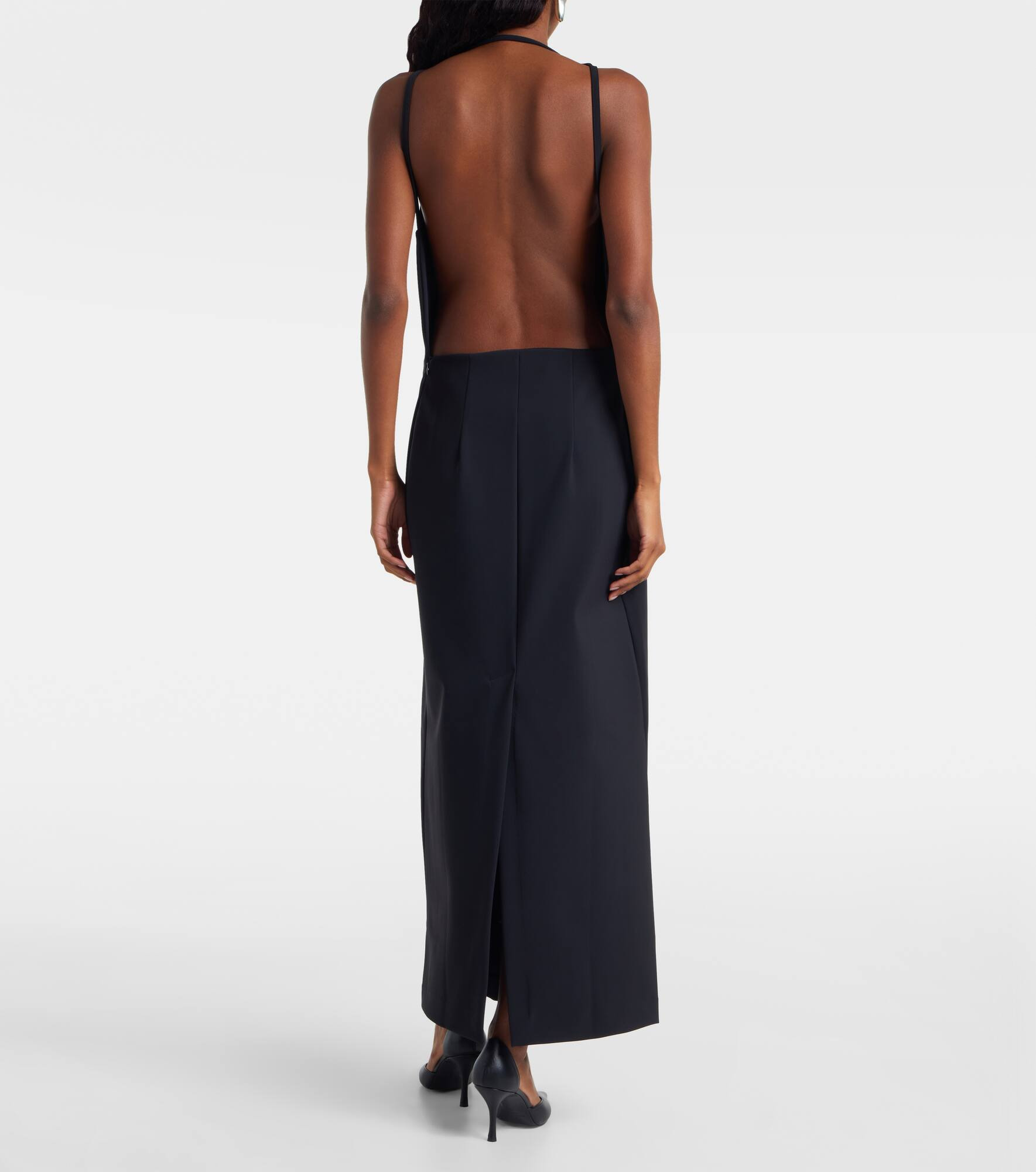 Crêpe maxi dress - 3