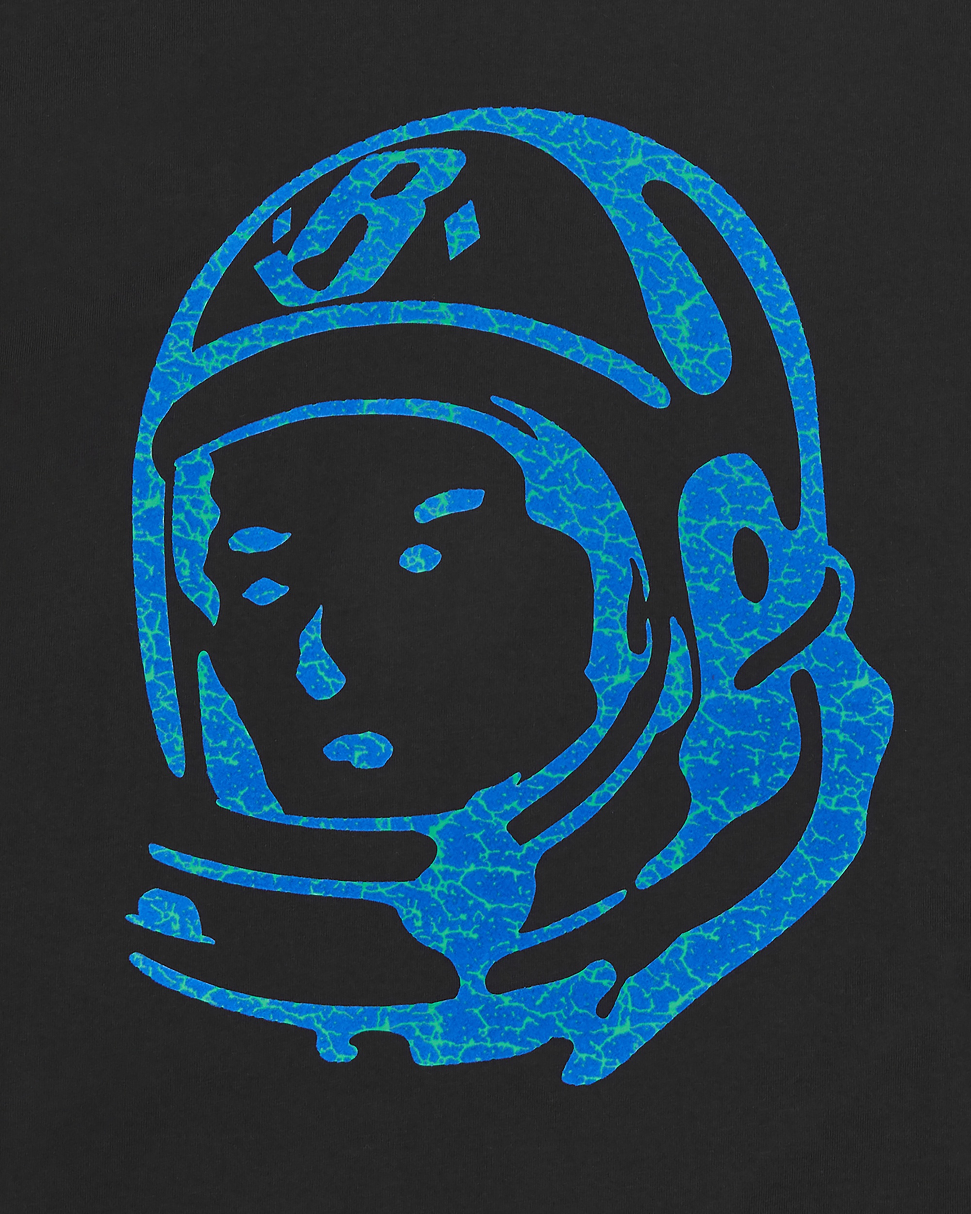 【BILLIONAIRE BOYS CLUB 】 Cracked Flock Print Astro T-Shirt Billionaire Boys Club Black Cracked Flock Print Astro T