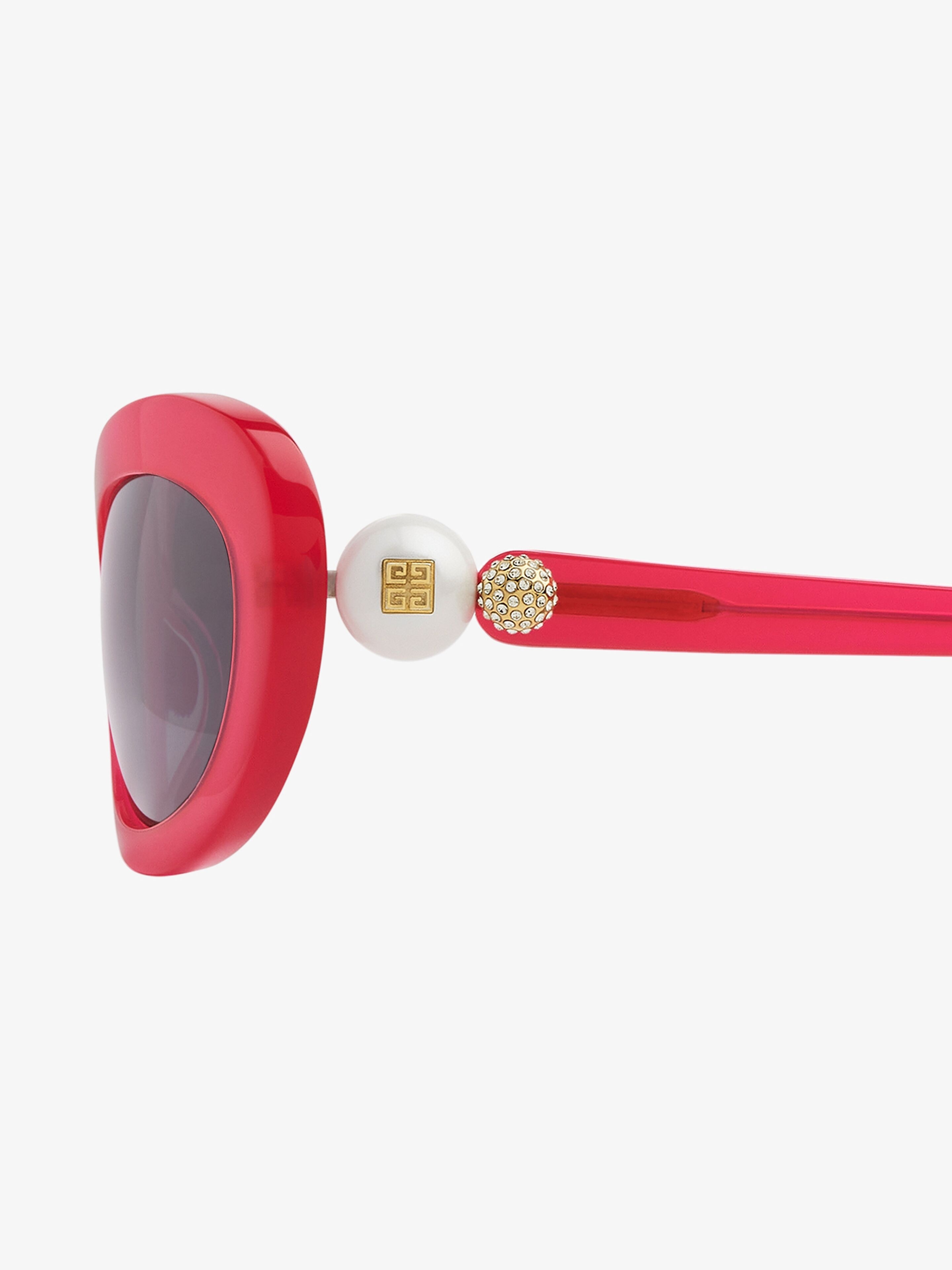 4G PEARL SUNGLASSES IN ACETATE WITH CRYSTALS - 2