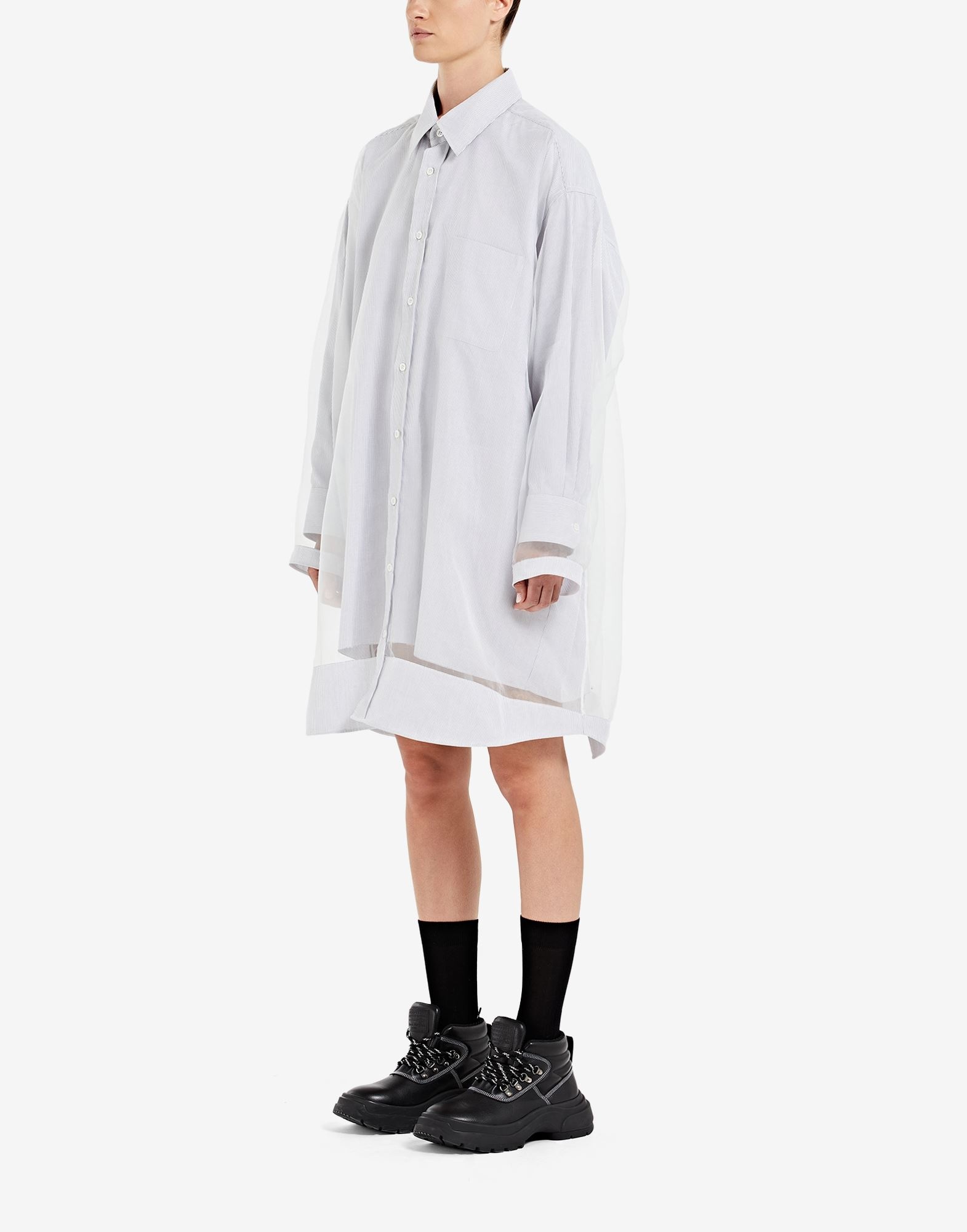 Décortiqué stripe shirt dress - 5