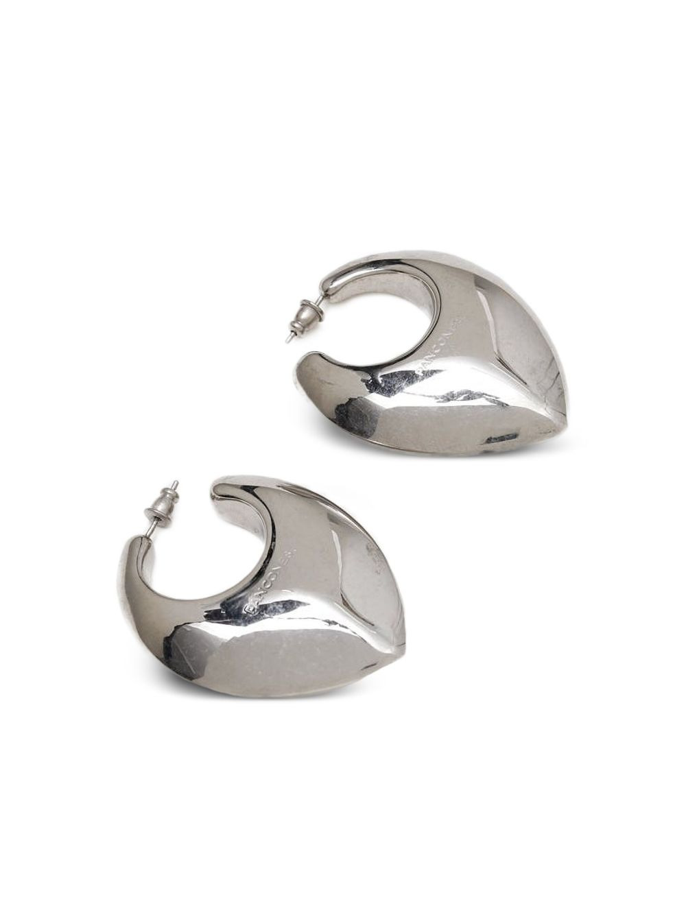 heart-shaped hoop earrings - 2