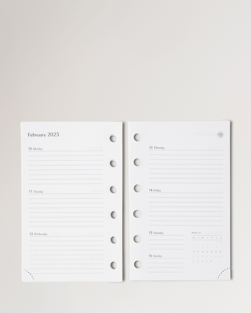 2025 Pocket Book Diary Insert White Paper 3