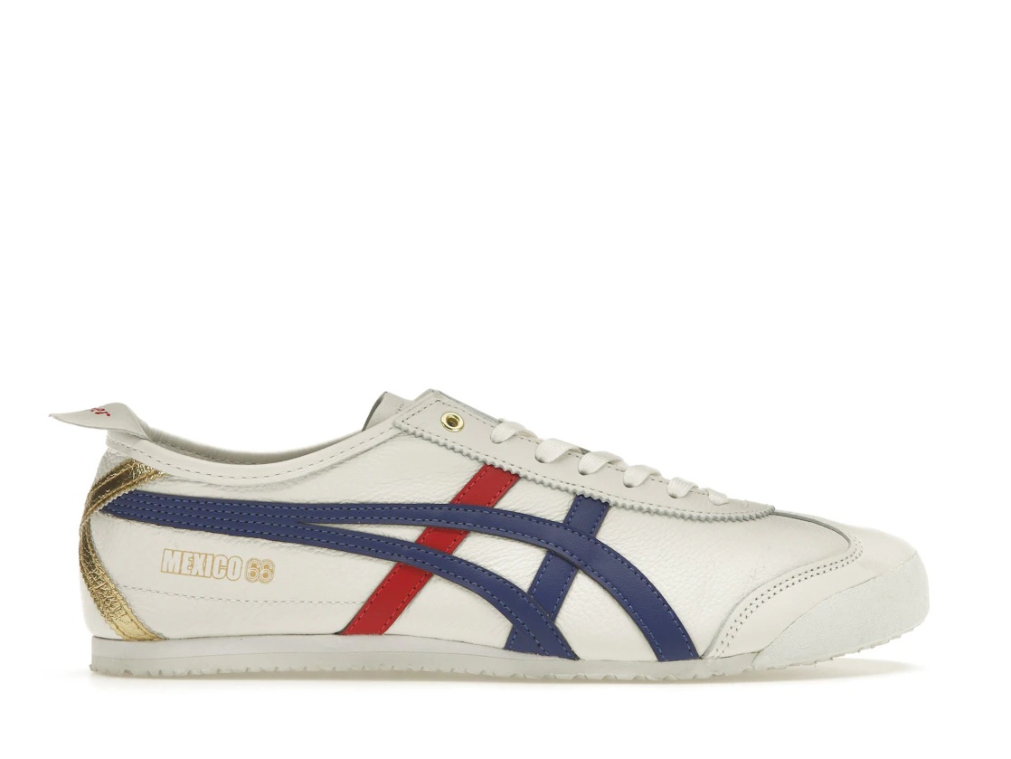 ASICS Mexico 66 White Blue Red Metallic Gold - 1