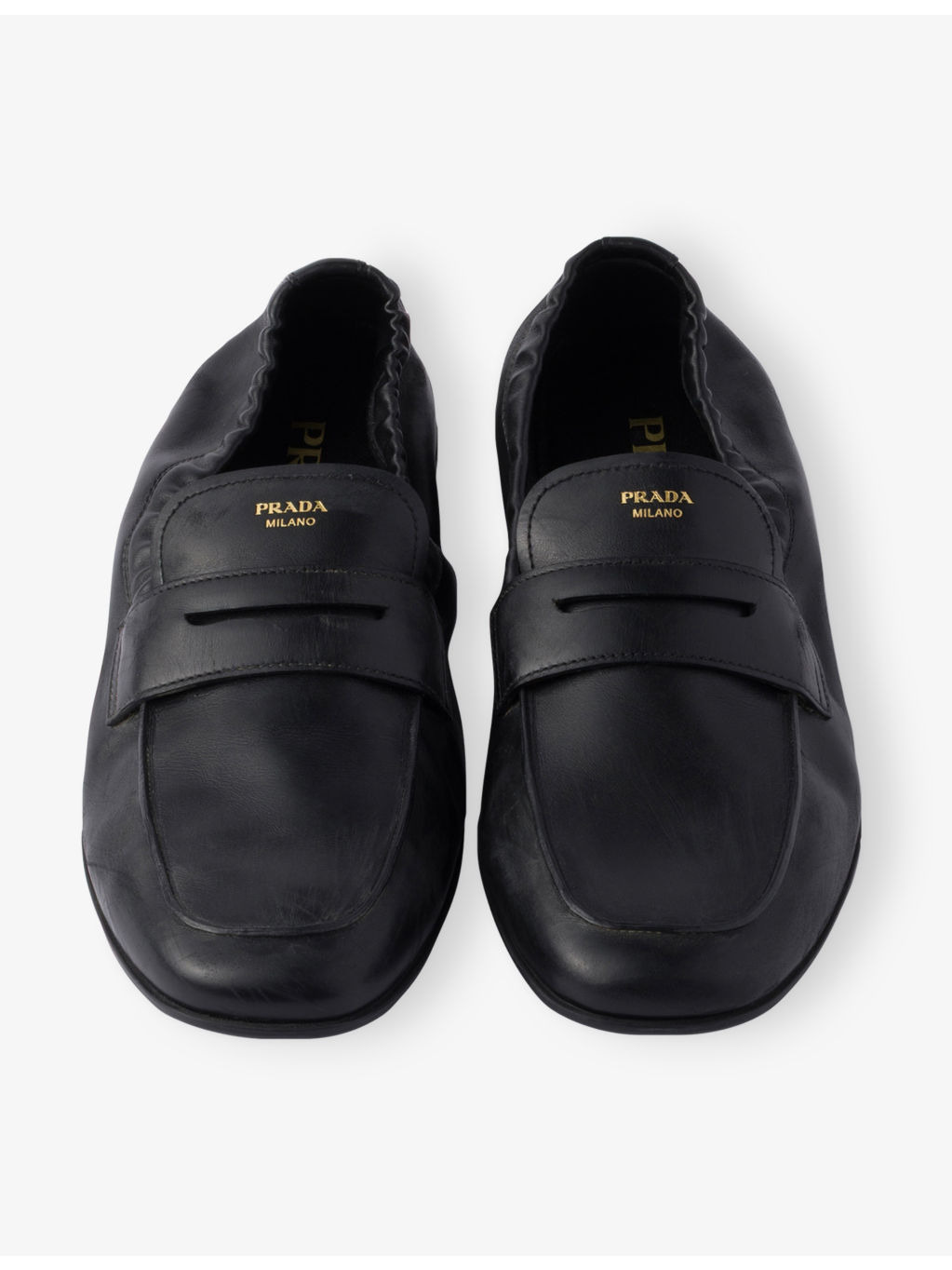 Shuffle Antiqued Leather Loafers - 2