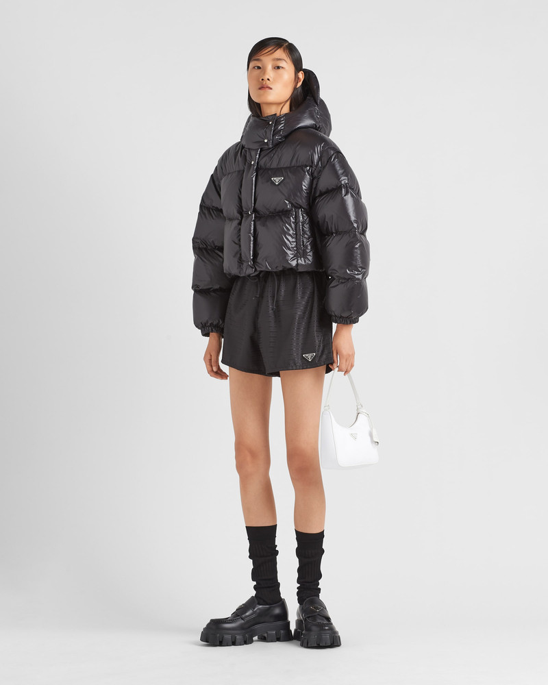 Prada Re-Nylon convertible cropped down jacket outlook